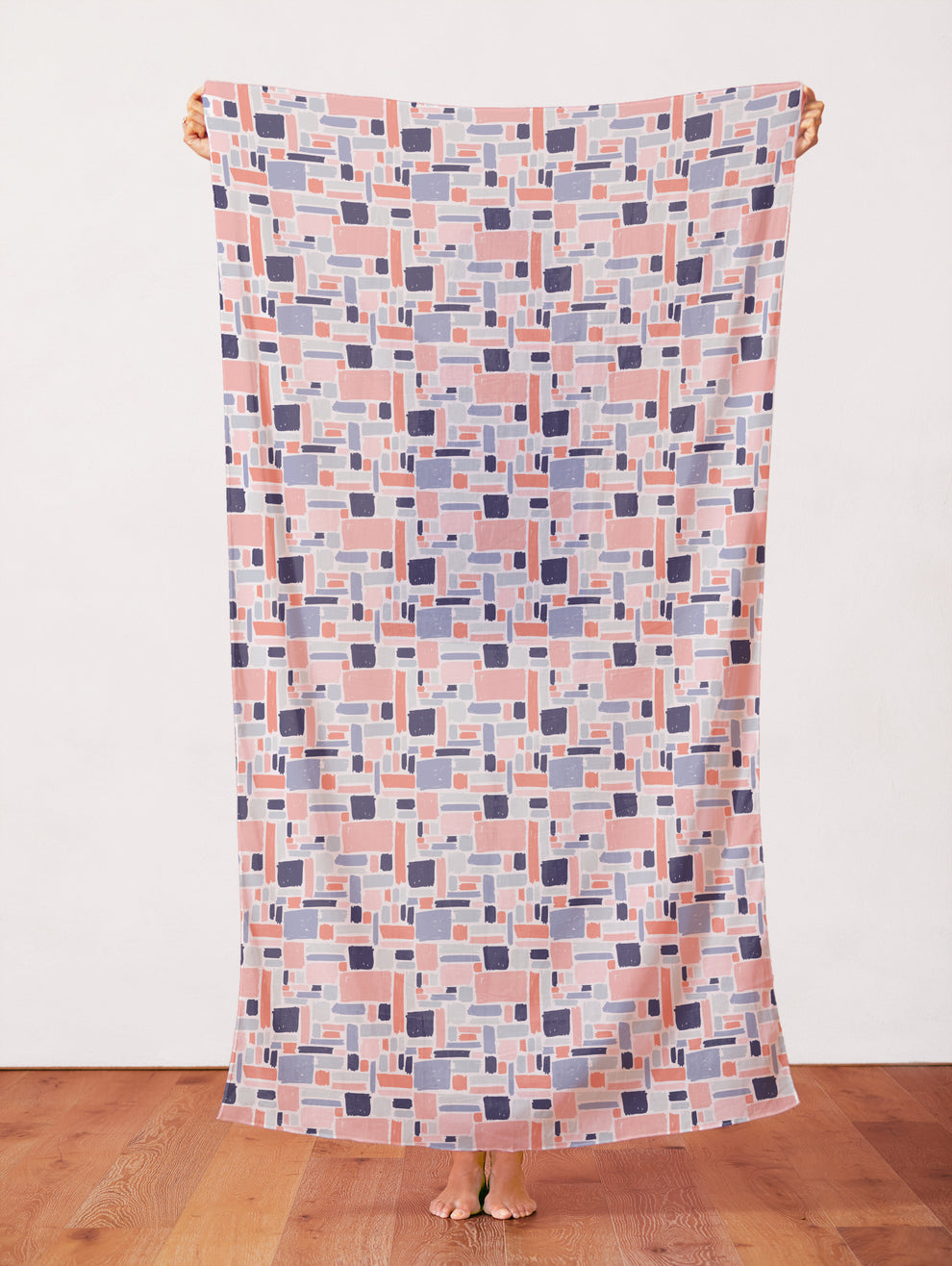 Packed Geometric Muted from Abstract Collage by Ampersand Design Studio for Paintbrush Studio Fabric
