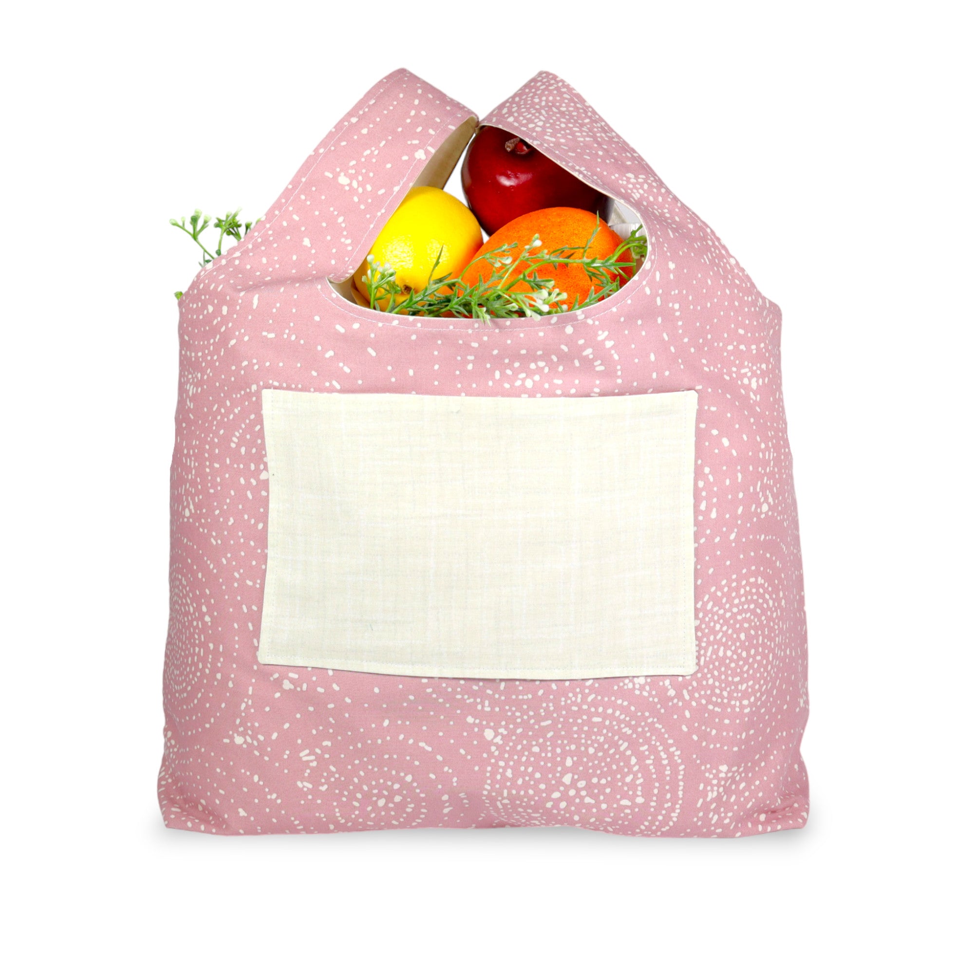 Foldable Shopping Tote Sewing Kit Rose Spiral