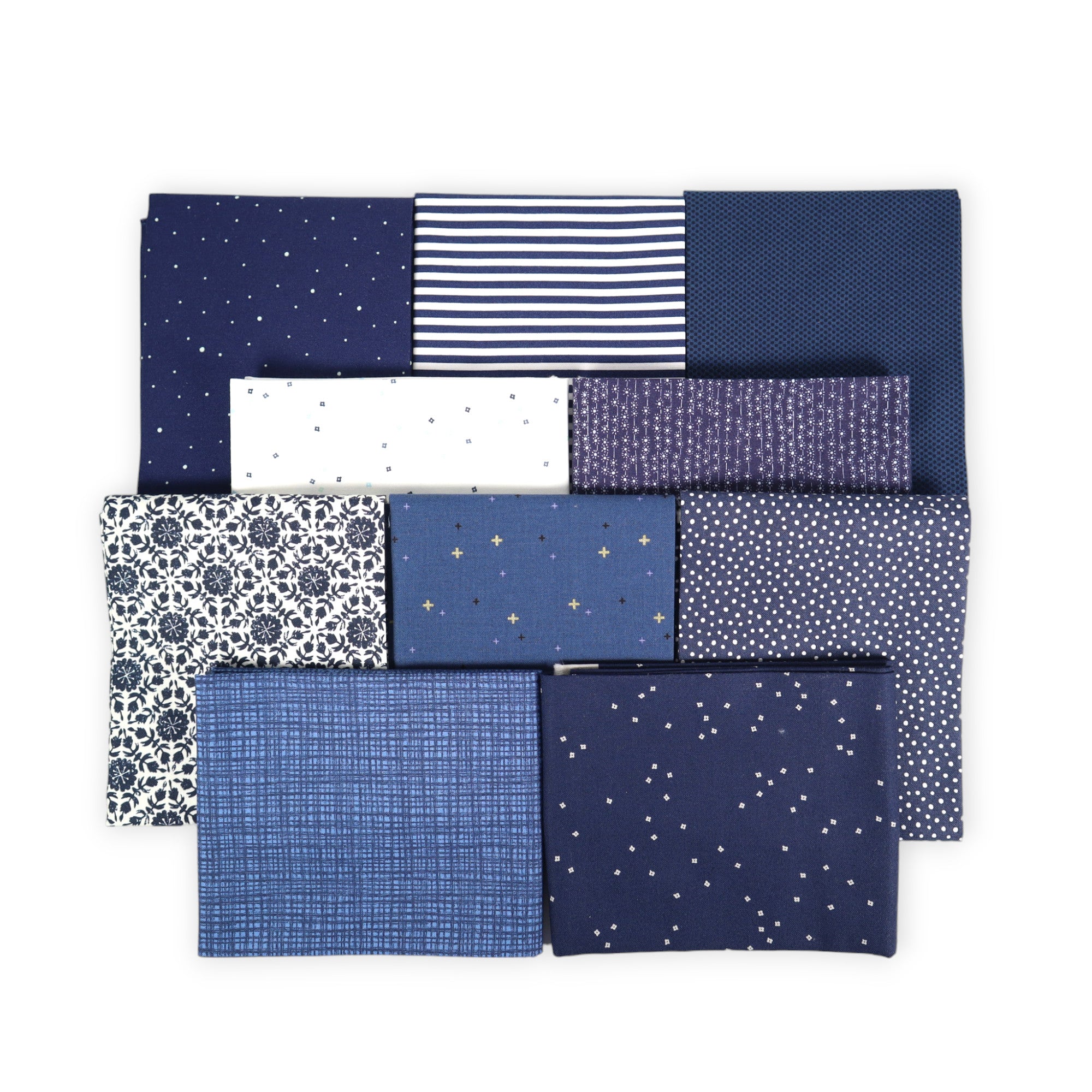 Vines Indigo from Indigo for Clothworks Fabric