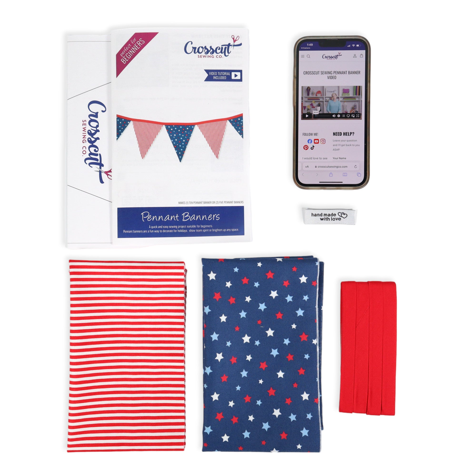 Pennant Banner Sewing Kit