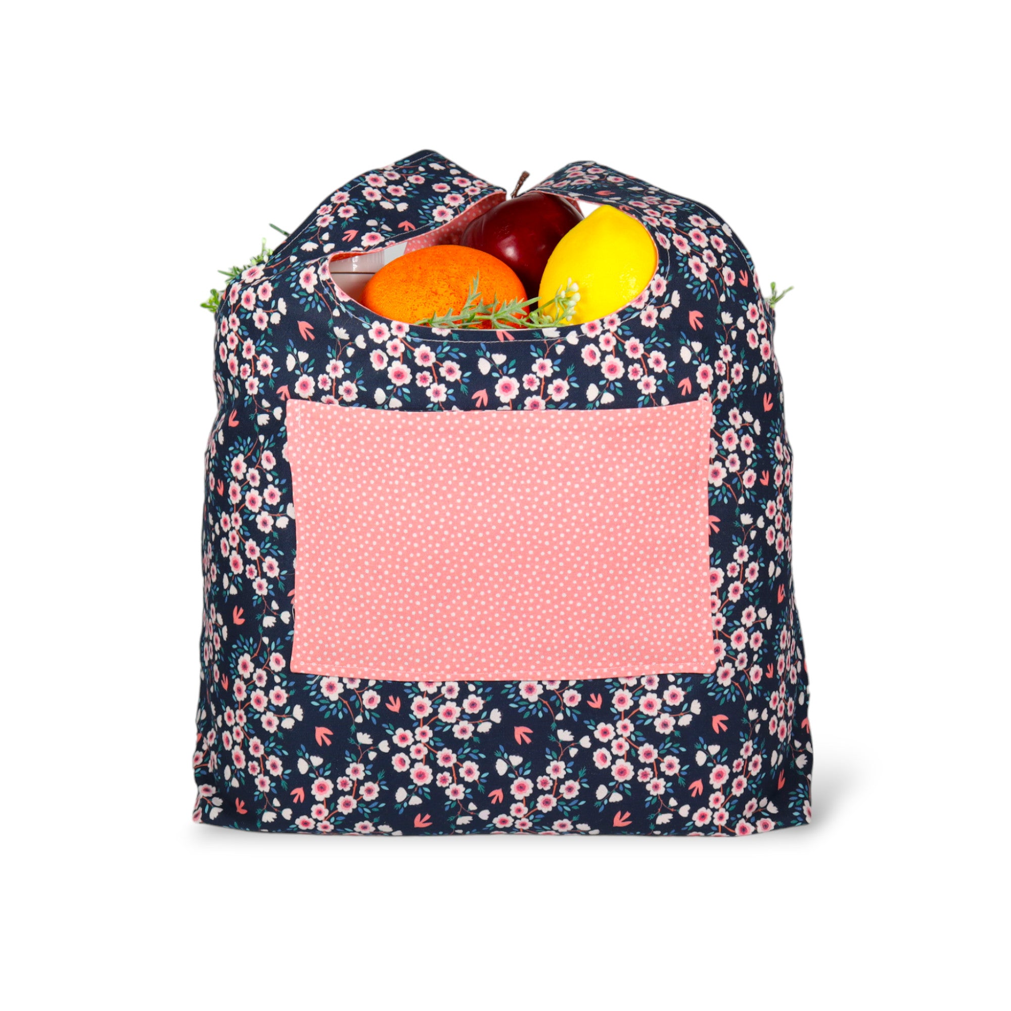 Foldable Shopping Tote Sewing Kit Garden Party