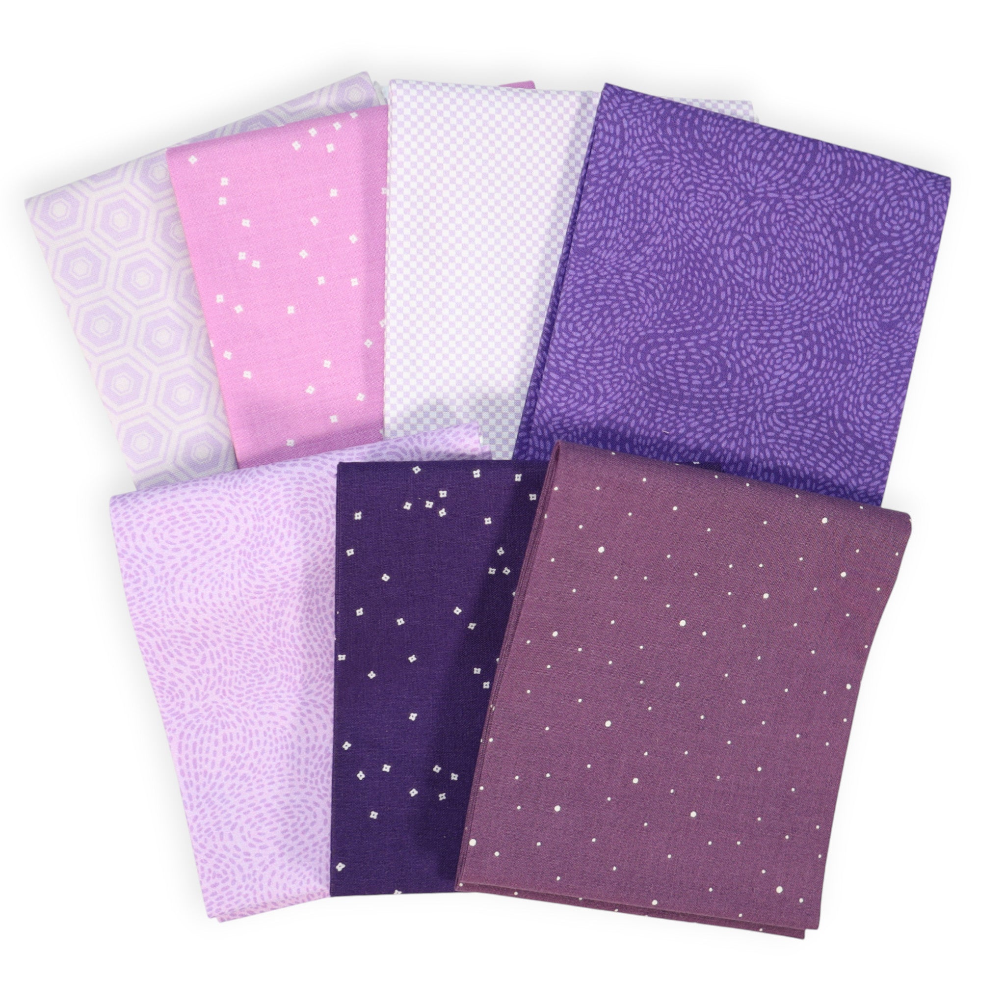 Purple (7) Piece Fat Quarter Bundle