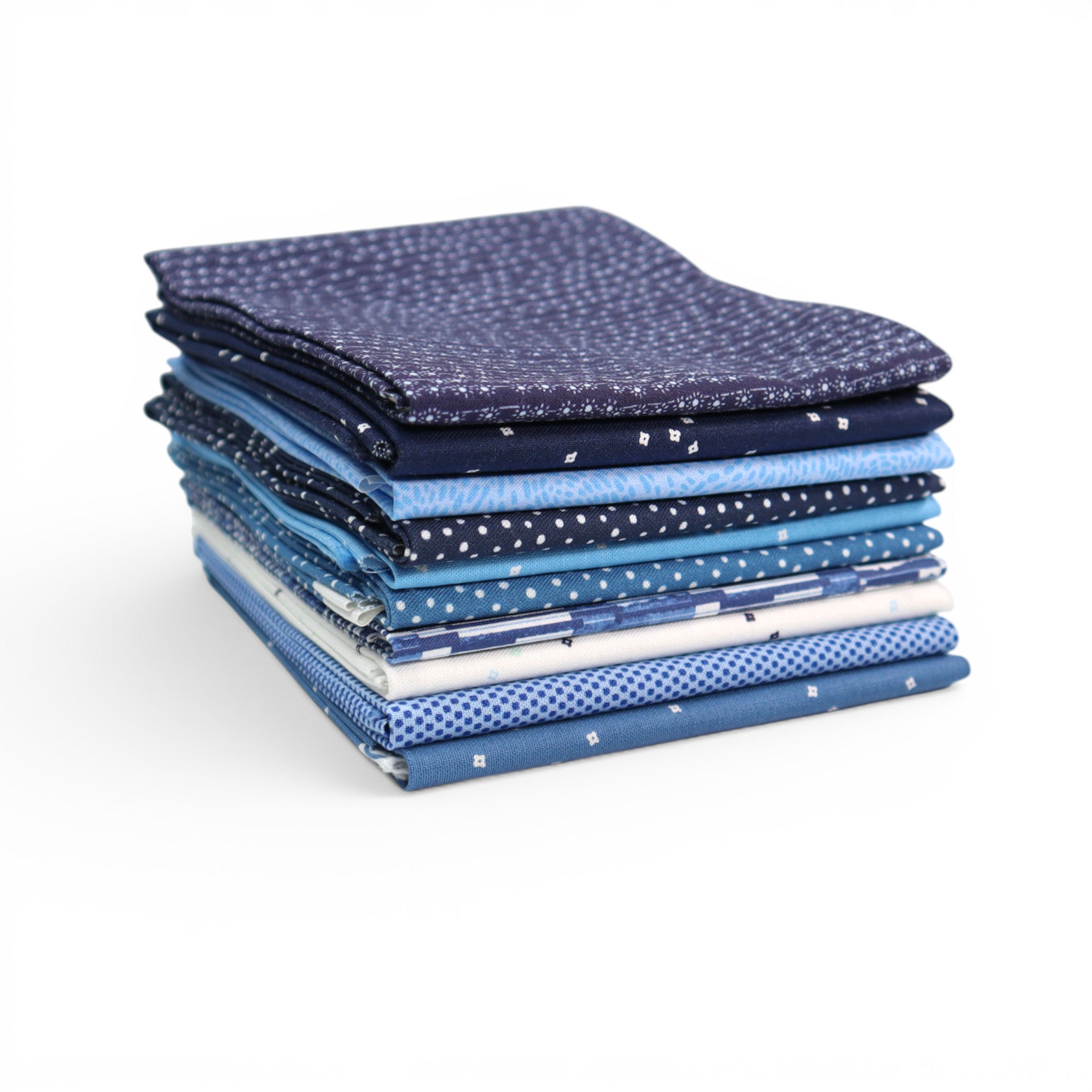 Blue (10) Piece Fat Quarter Bundle