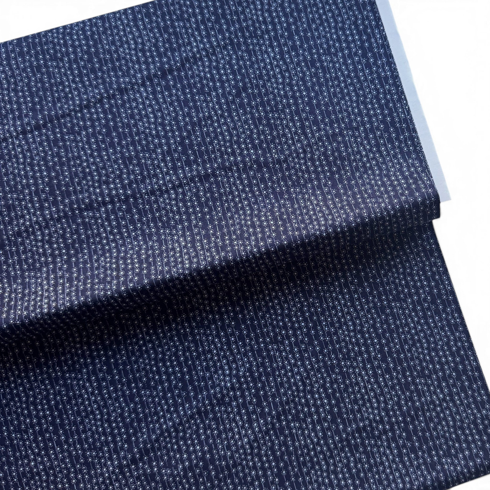 Vines Indigo from Indigo for Clothworks Fabric