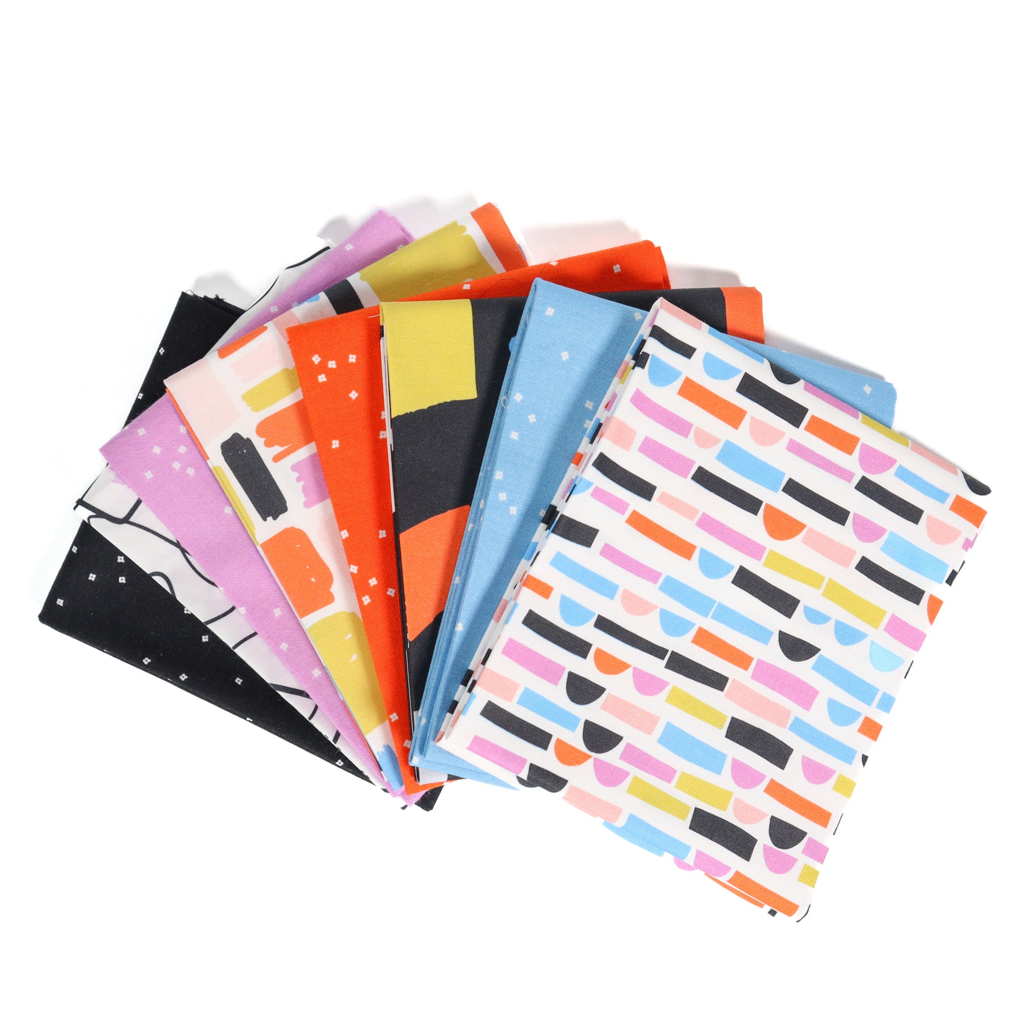 Squiggly Lines Black from Abstract Collage by Ampersand Design Studio for Paintbrush Studio Fabric