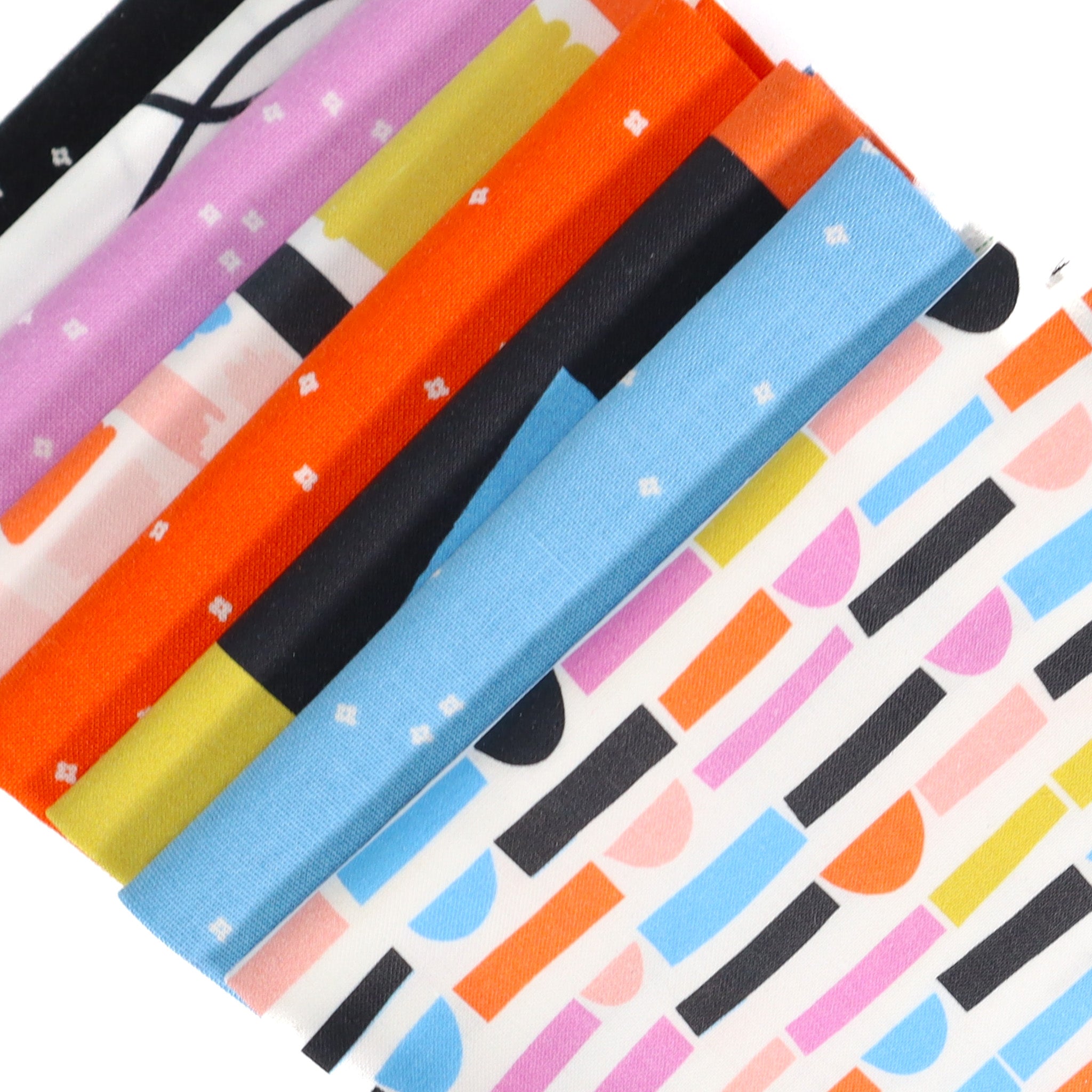 Squiggly Lines Black from Abstract Collage by Ampersand Design Studio for Paintbrush Studio Fabric