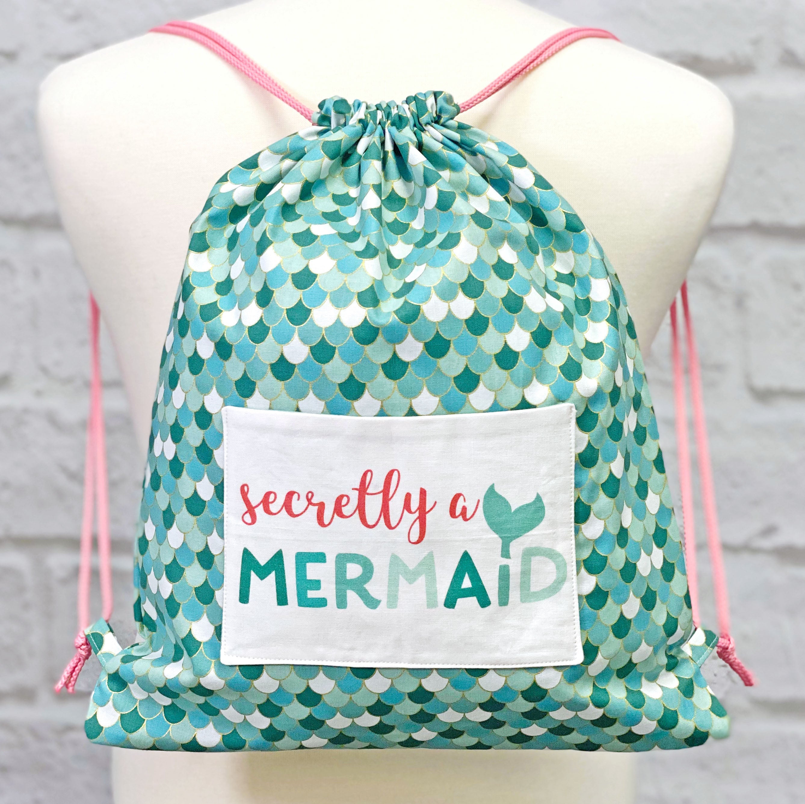 Drawstring Backpack - Printed Pattern & Video Tutorial