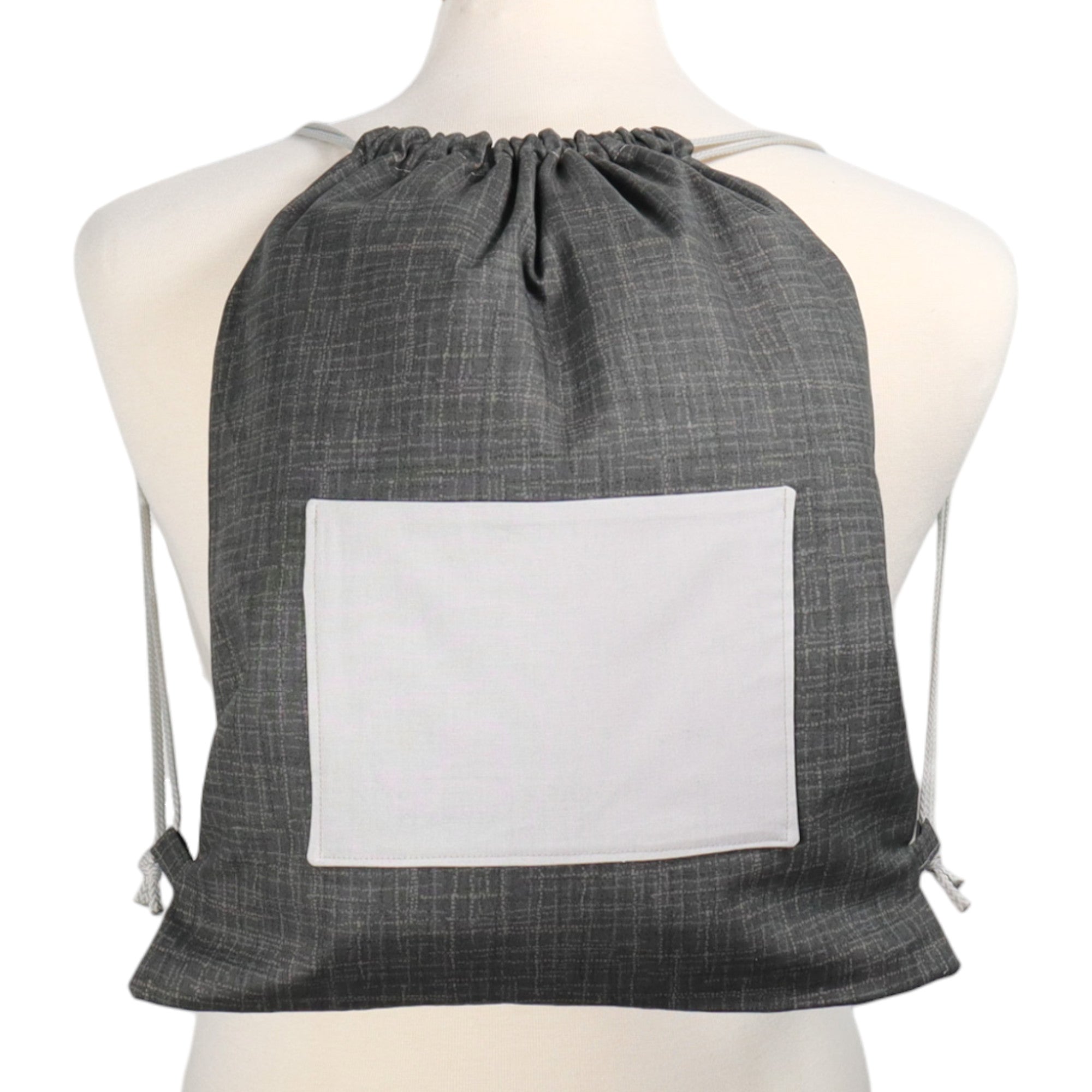 Drawstring Backpack Sewing Kit Gray