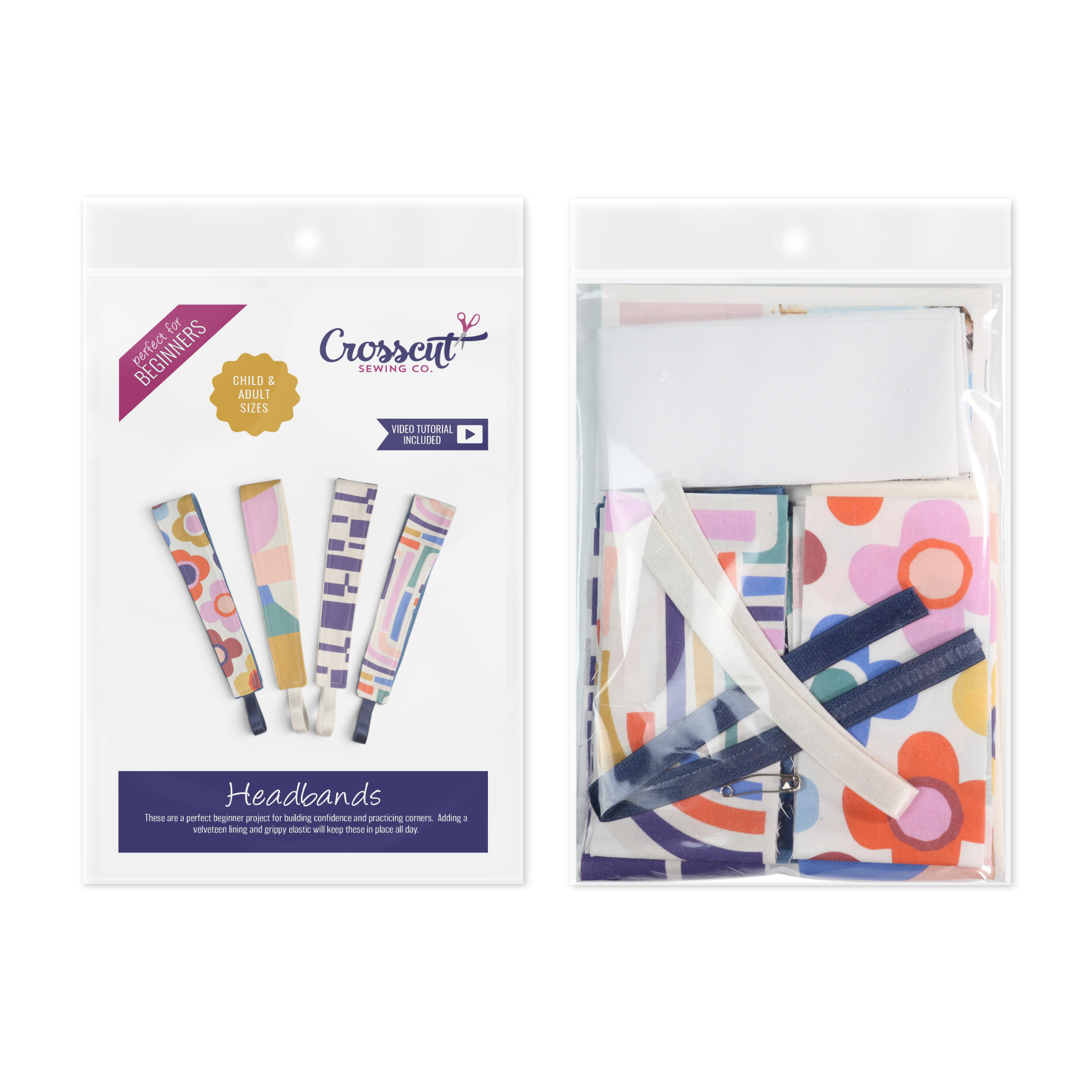 Headband Sewing Kit - Makes 4 Headbands
