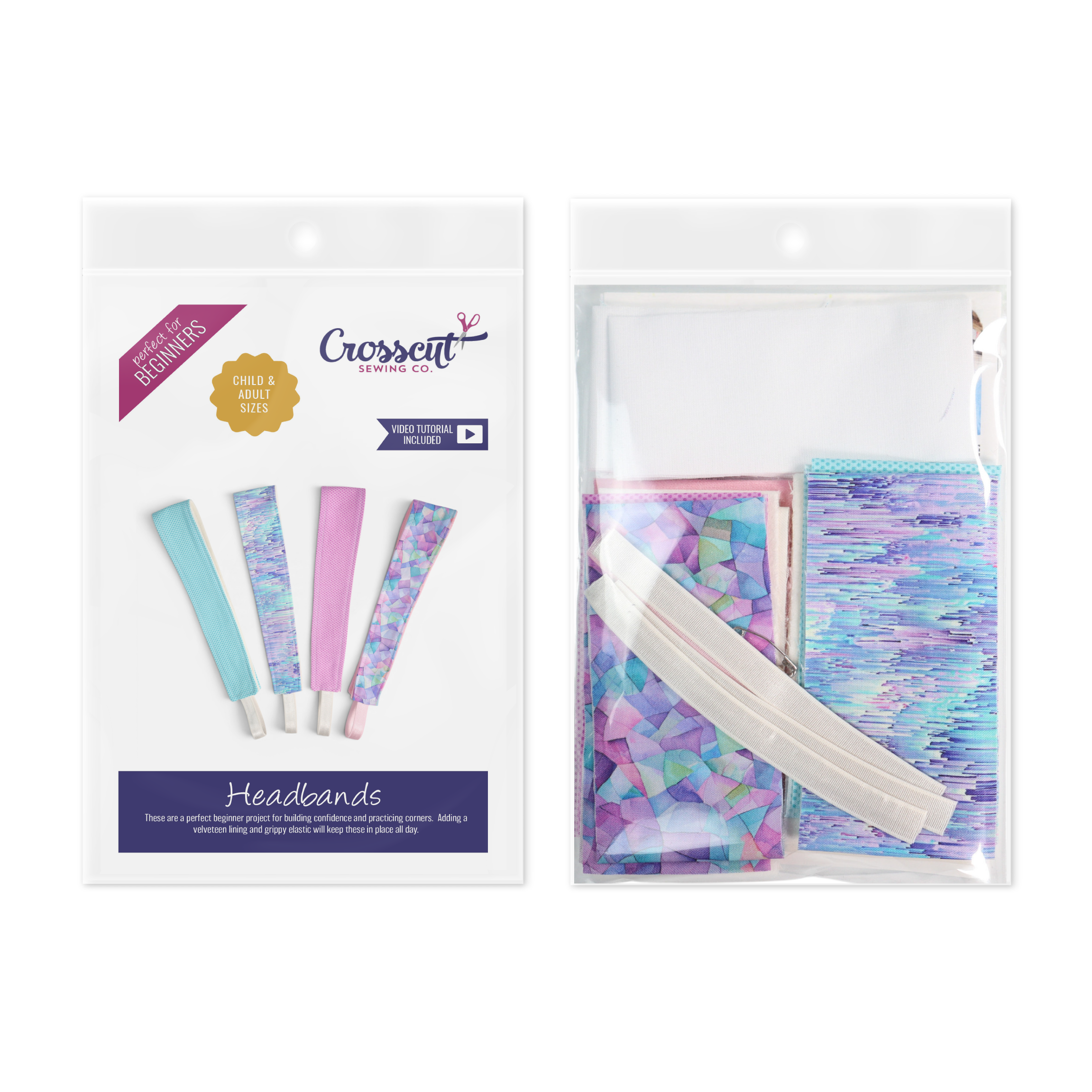 Headband Sewing Kit - Makes 4 Headbands