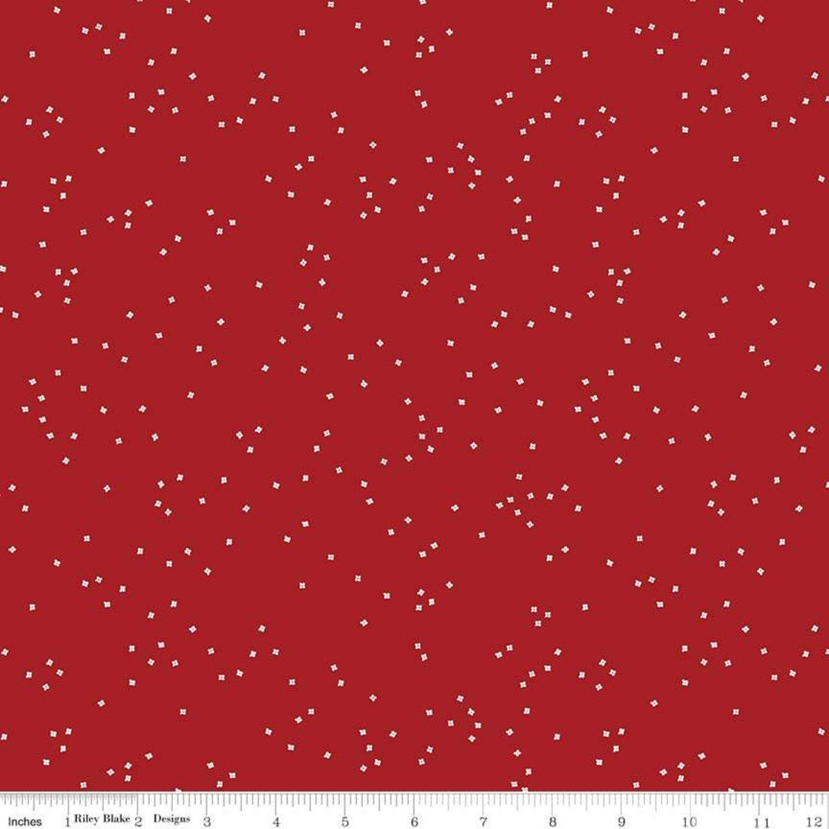Blossom Barn Red by Christopher Thompson for Riley Blake Design - 1/2 yard