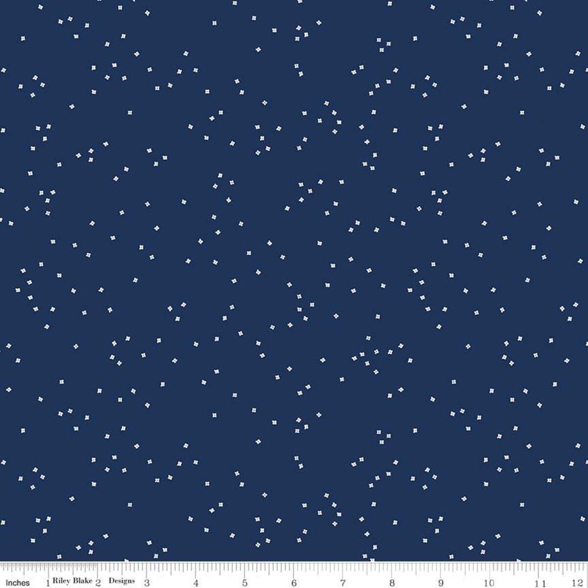 Blossom Navy by Christopher Thompson for Riley Blake Design - 1/2 yard