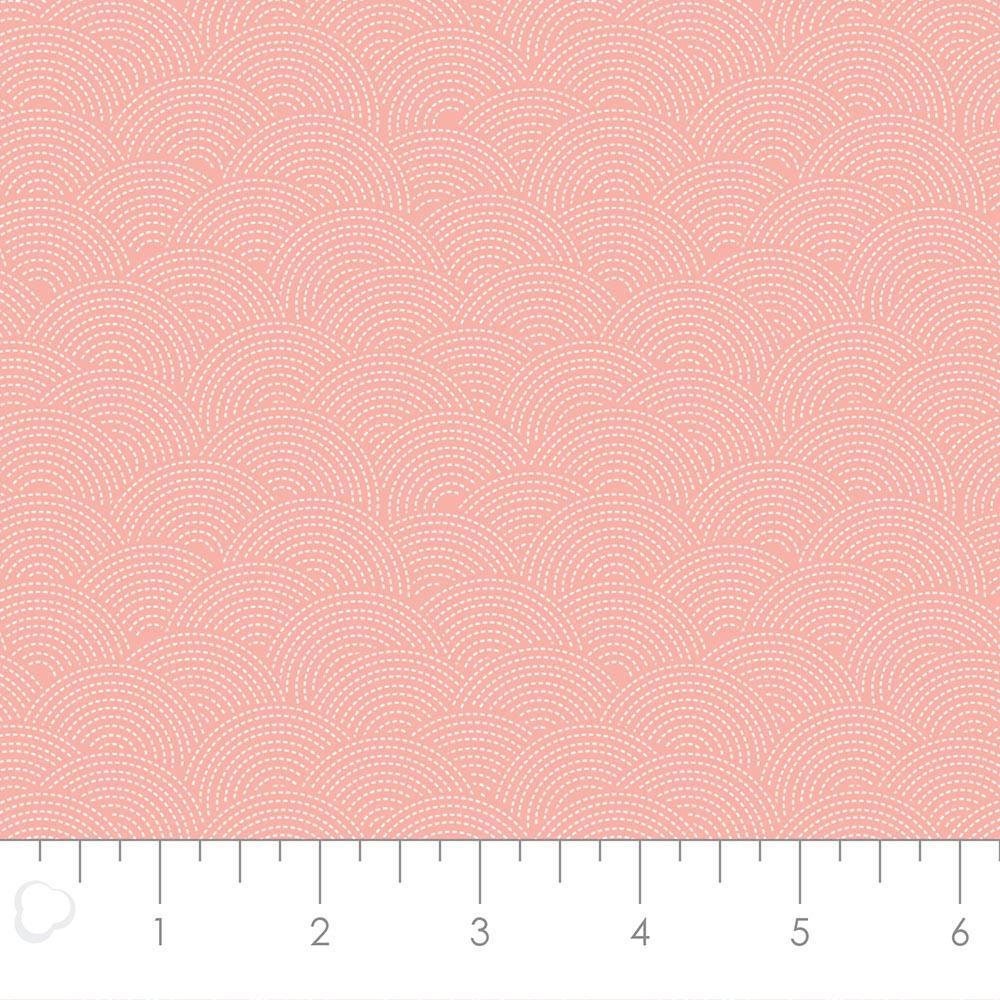 Sashiko Pink Chai from Mixology from Camelot Fabrics - 1/2 Yard