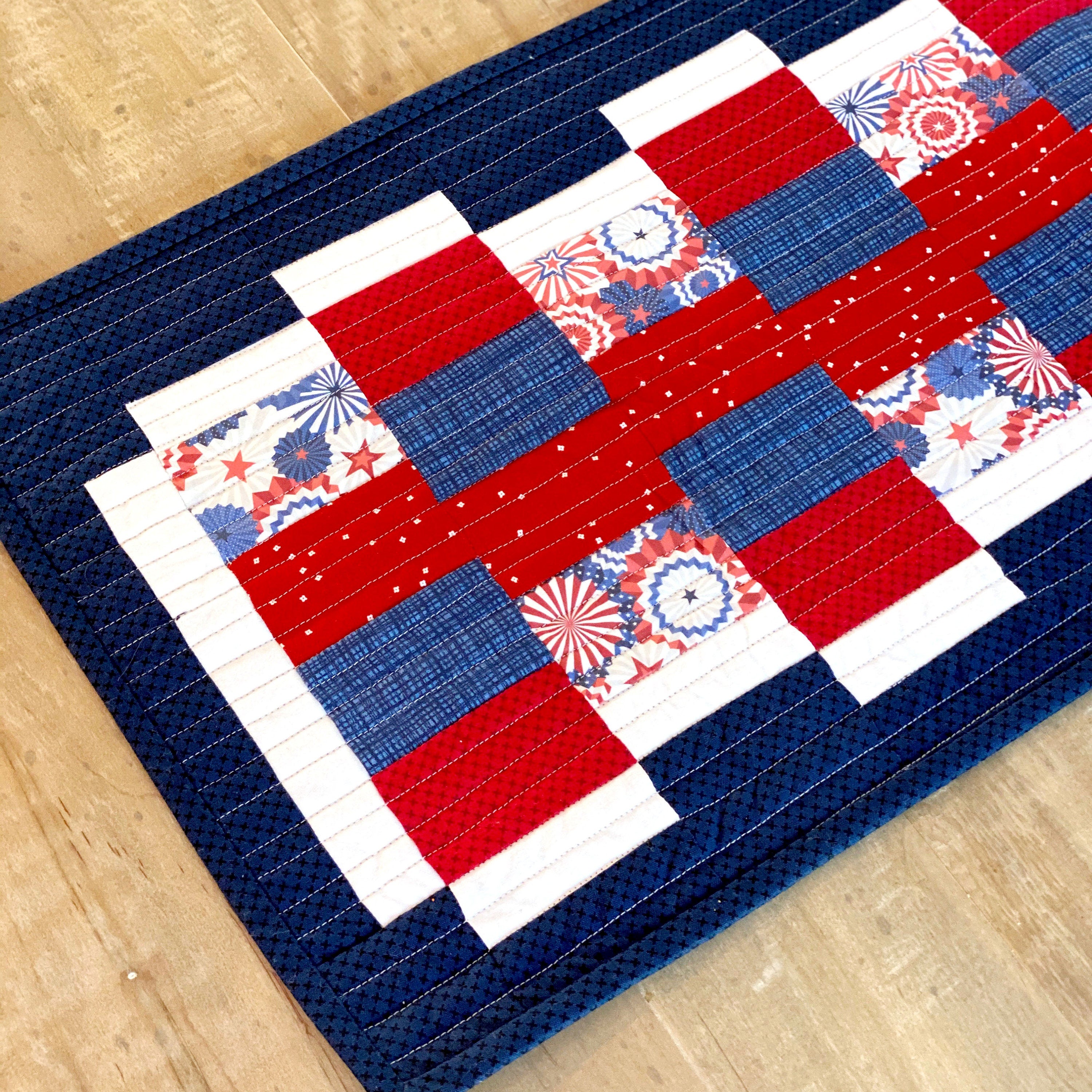 Blossom Barn Red by Christopher Thompson for Riley Blake Design - 1/2 yard