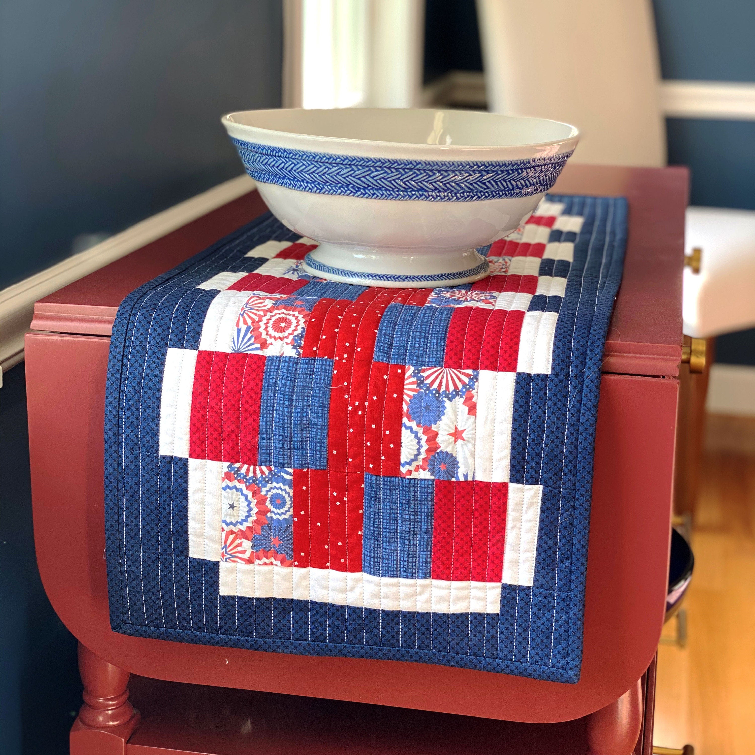 Blossom Barn Red by Christopher Thompson for Riley Blake Design - 1/2 yard