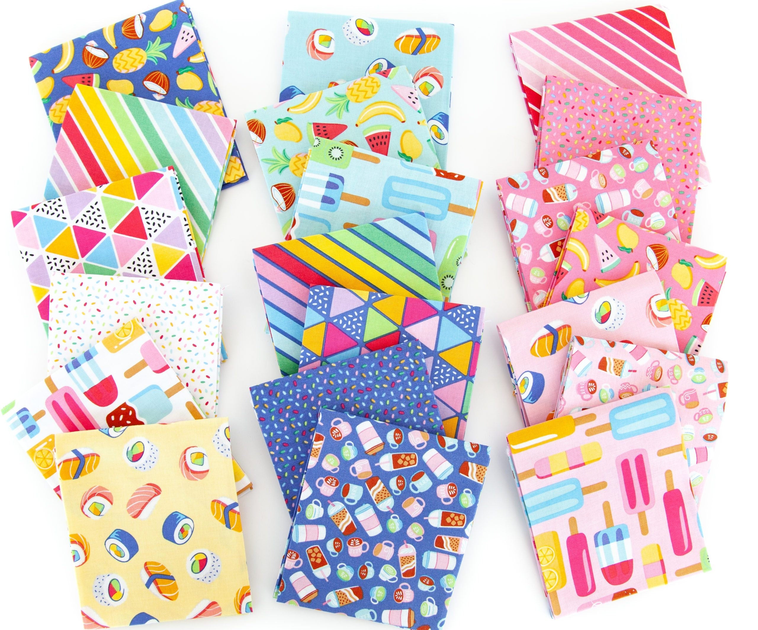 Let's Chill Blue from Rainbowfruit by Amber Kemp-Gerstel for Riley Blake - 1/2 Yard