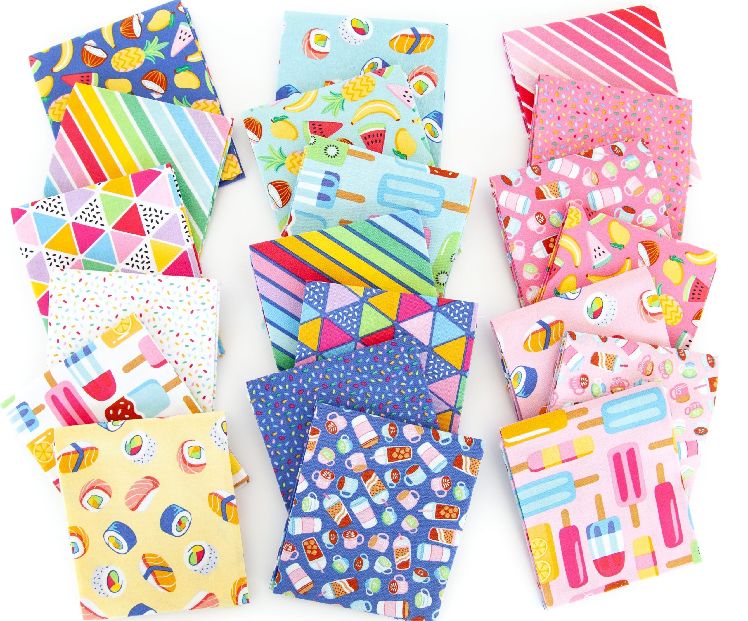 Let's Get Coconuts Blue from Rainbowfruit by Amber Kemp-Gerstel for Riley Blake