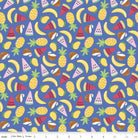 Let's Get Coconuts Blue from Rainbowfruit by Amber Kemp-Gerstel for Riley Blake