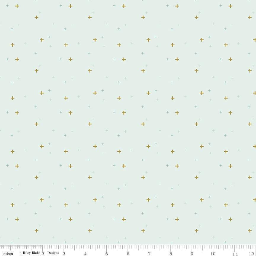 Bleached Denim Sparkle from Sparkler Basics by Melissa Mortenson for Riley Blake - 1/2 Yard