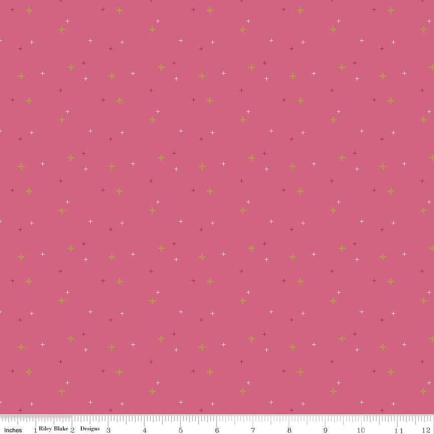 Raspberry Sparkle from Sparkler Basics by Melissa Mortenson for Riley Blake - 1/2 Yard