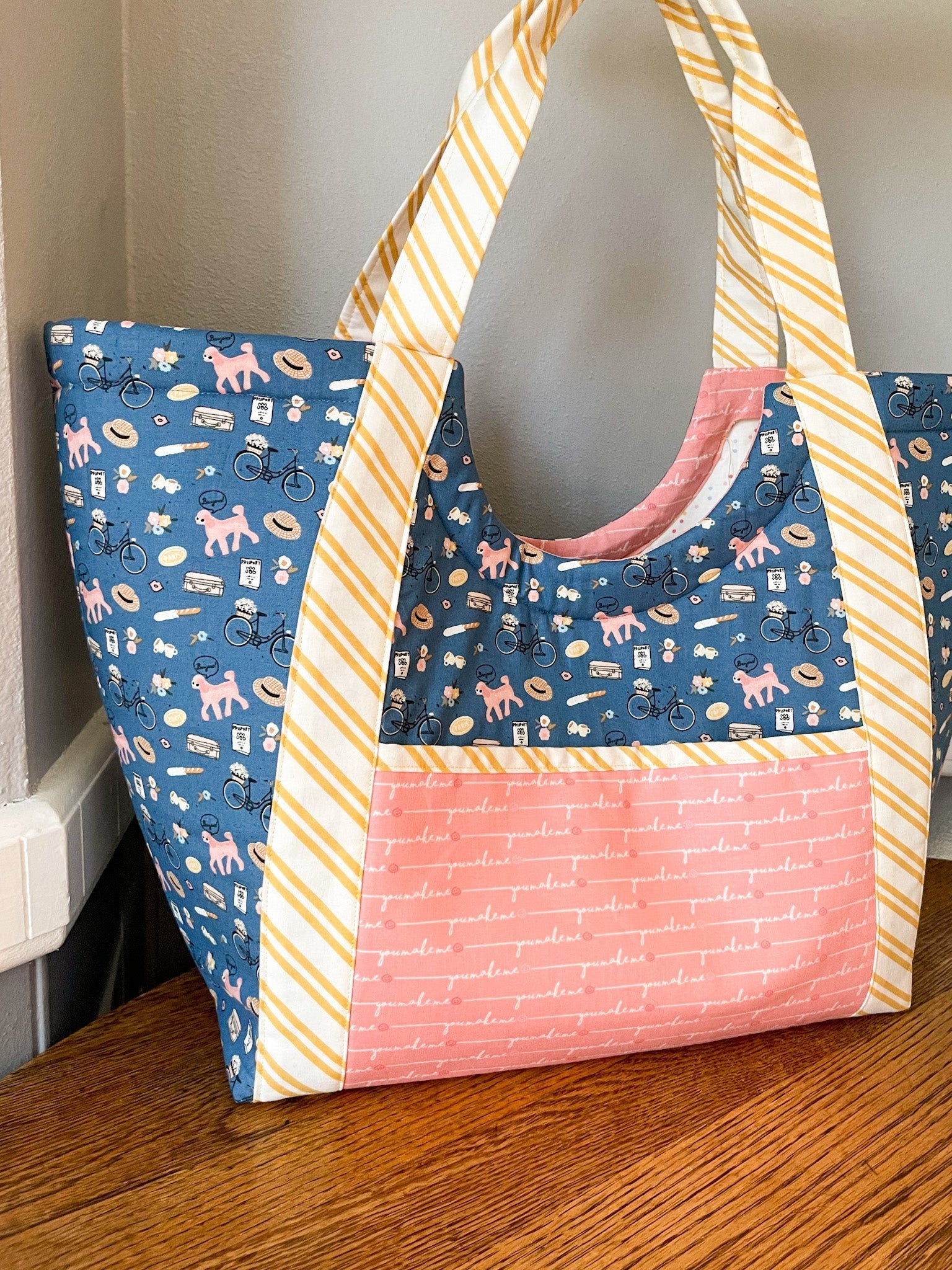 Icons Denim from Saturday in Paris by Christopher Thompson for Riley Blake - 1/2 Yard