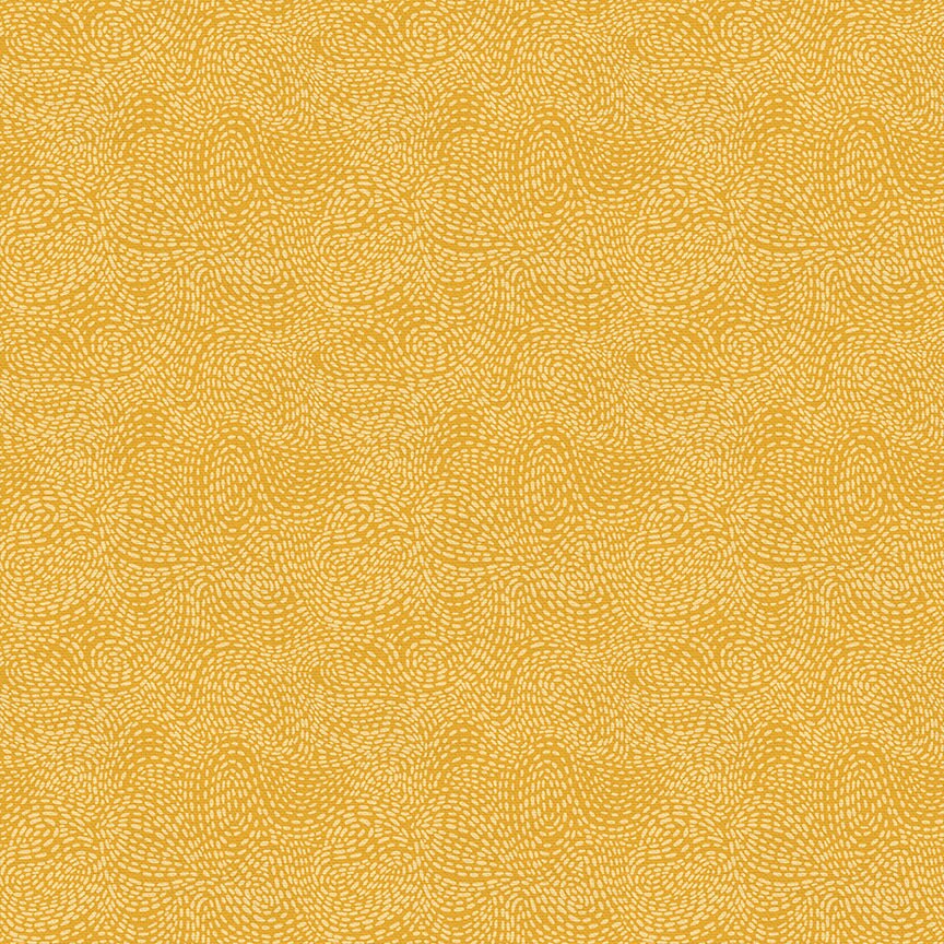 Waved in Golden by Erin Borja for Paintbrush Studios - 1/2 Yard