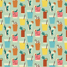 Drinks Light Turquoise from Food Trucks by Jeannie Phan for Paintbrush Studio Fabric