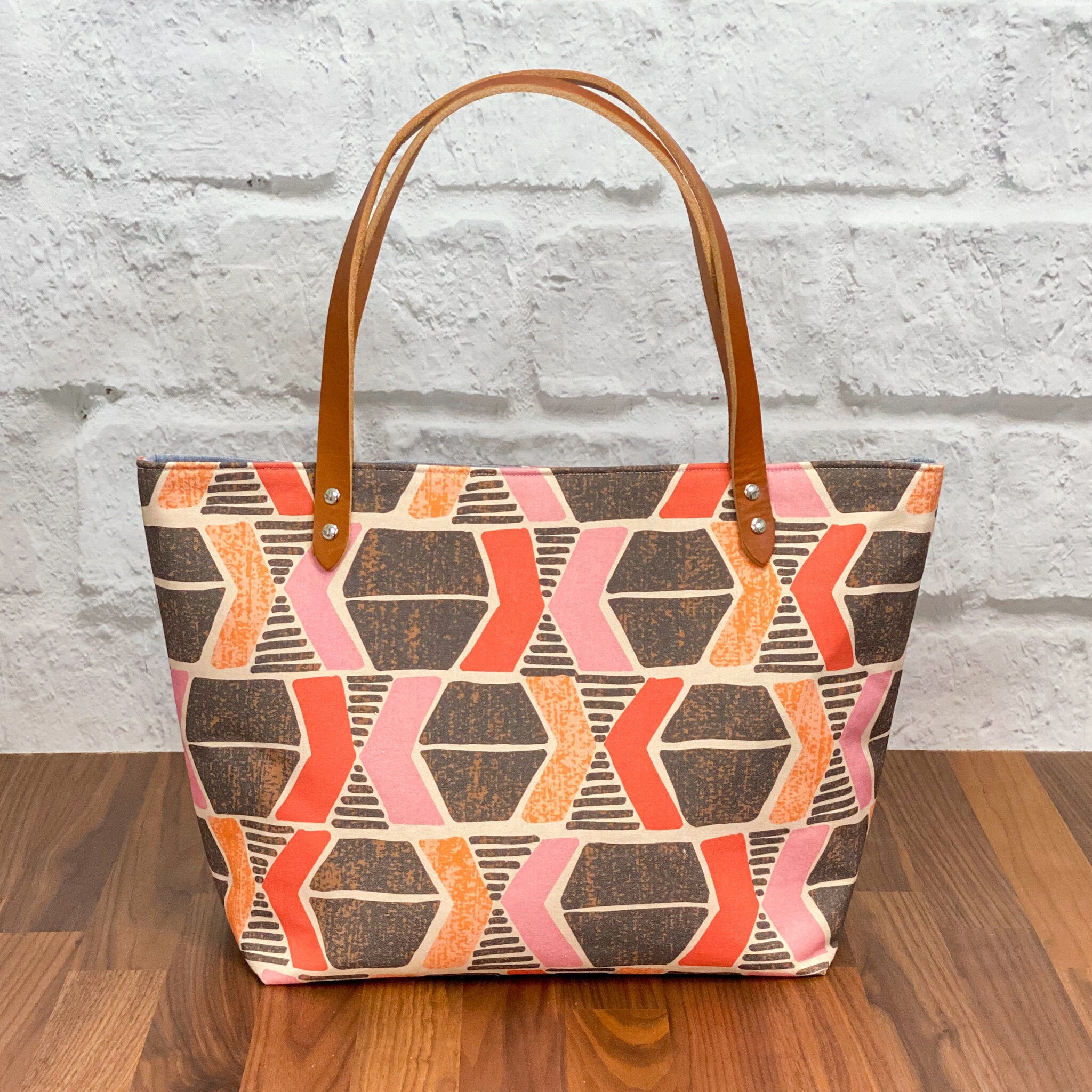 Yucatan Pink/Red Organic Canvas from Belize by Lauren Poole for Paintbrush Studio Fabric - 1/2 Yard