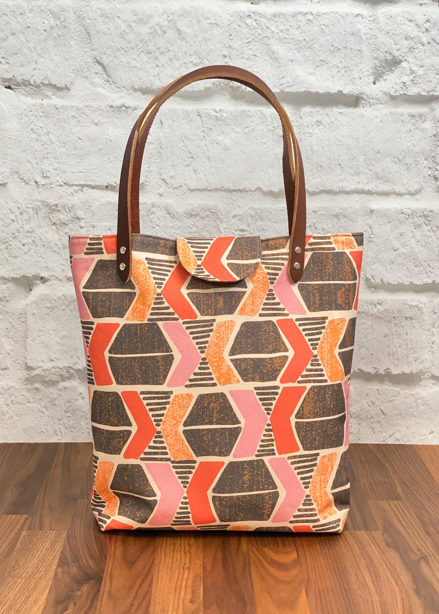 Yucatan Pink/Red Organic Canvas from Belize by Lauren Poole for Paintbrush Studio Fabric - 1/2 Yard