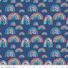 Kindness, Always Rainbows Navy by EttaVee for Riley Blake