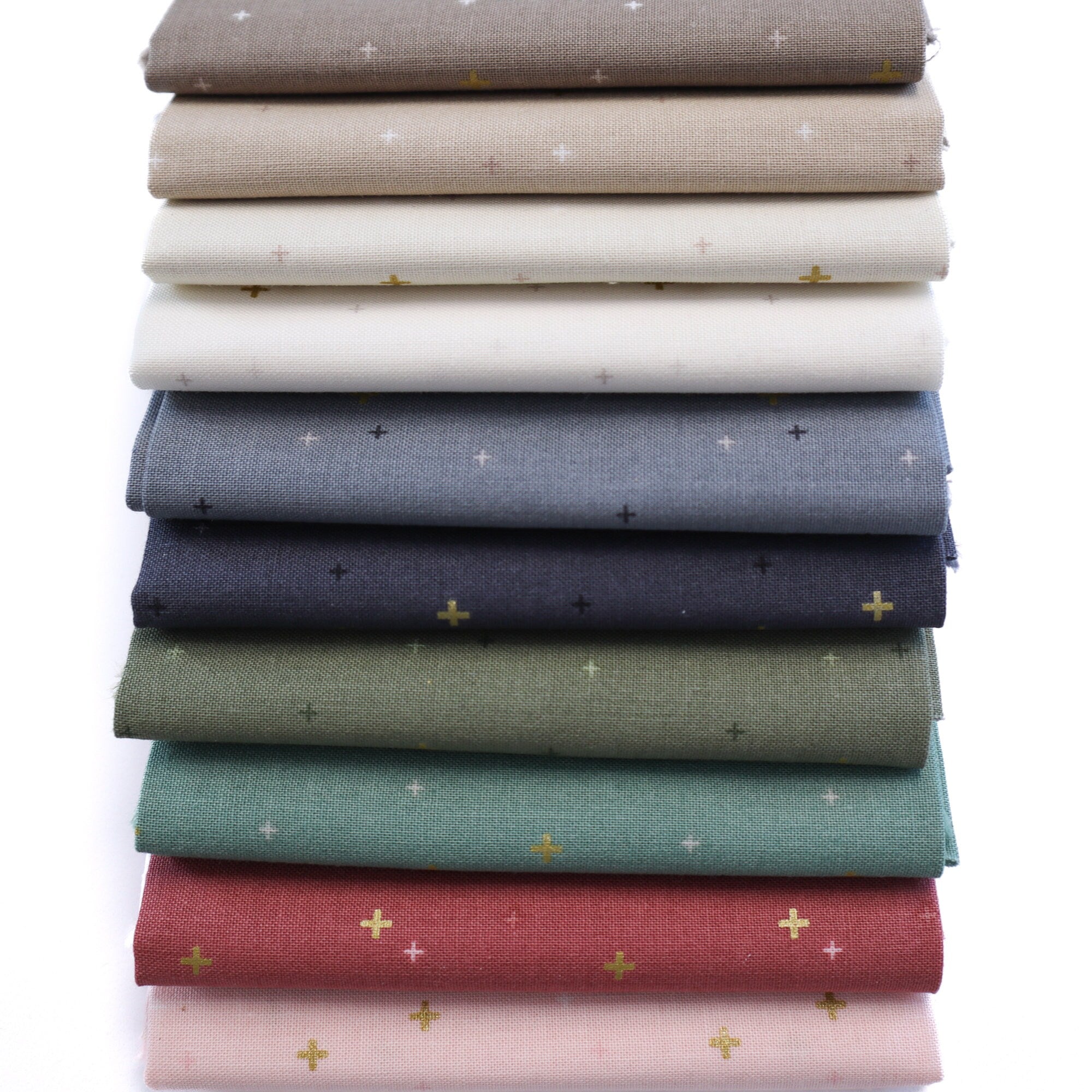 Vintage White Sparkle from Sparkler by Melissa Mortenson for Riley Blake - 1/2 Yard - Ivory Fabric, Beige & Gold, Neutral Background Fabric