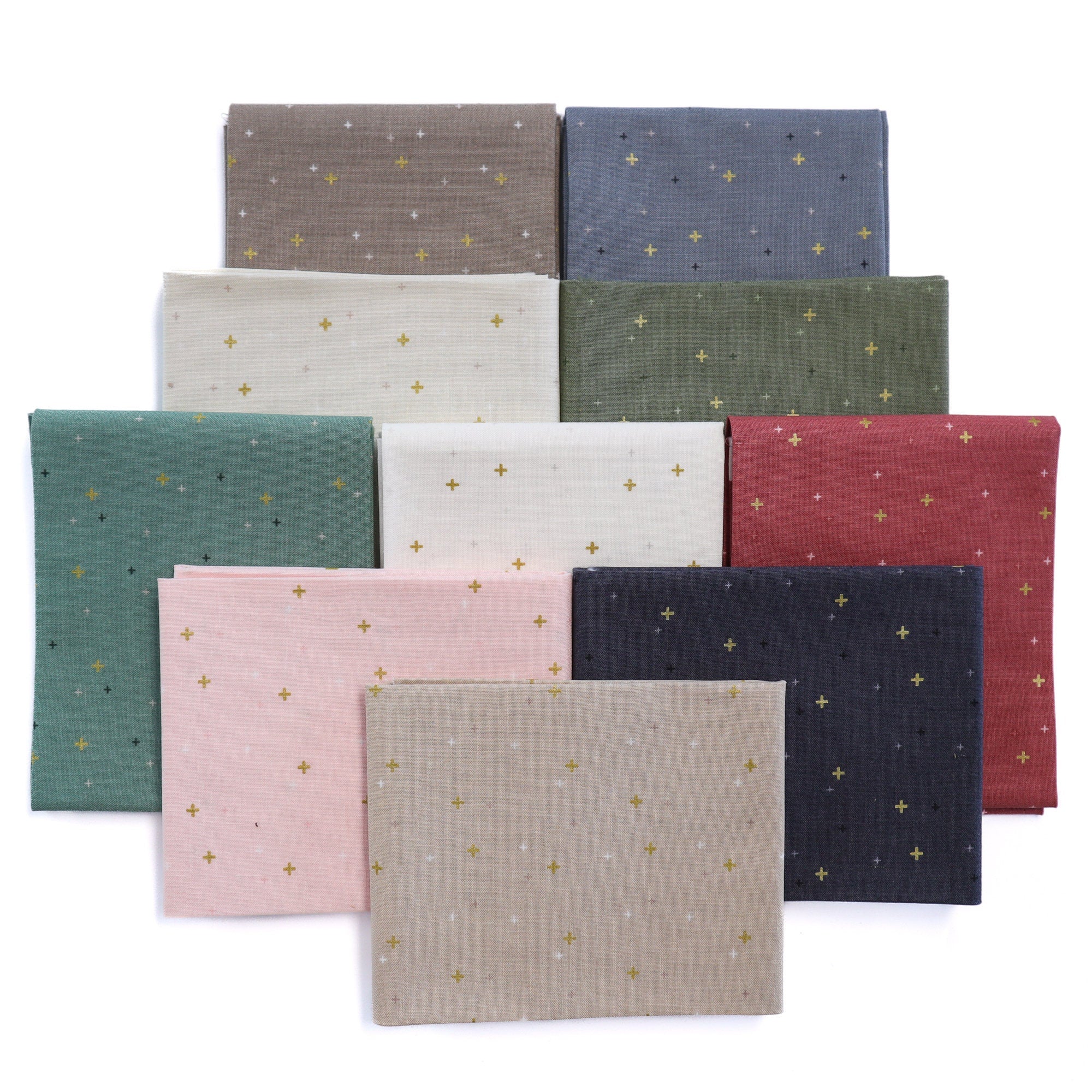 Vintage White Sparkle from Sparkler by Melissa Mortenson for Riley Blake - 1/2 Yard - Ivory Fabric, Beige & Gold, Neutral Background Fabric