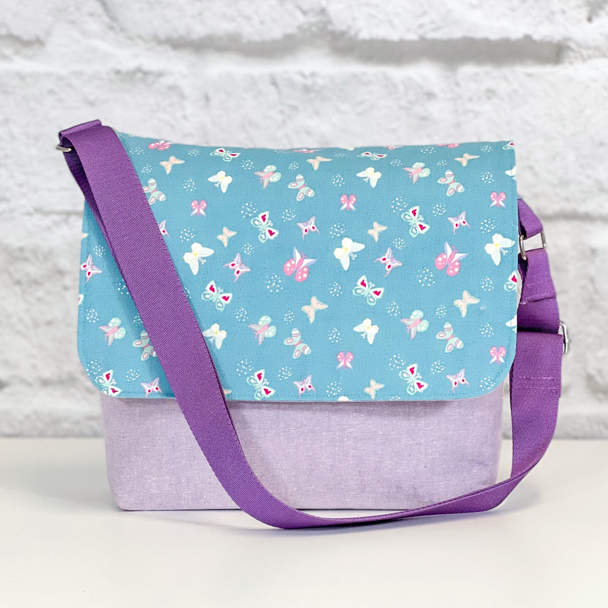 Butterflies Teal from Poppy & Posey by Dodi Lee Poulsen for Riley Blake