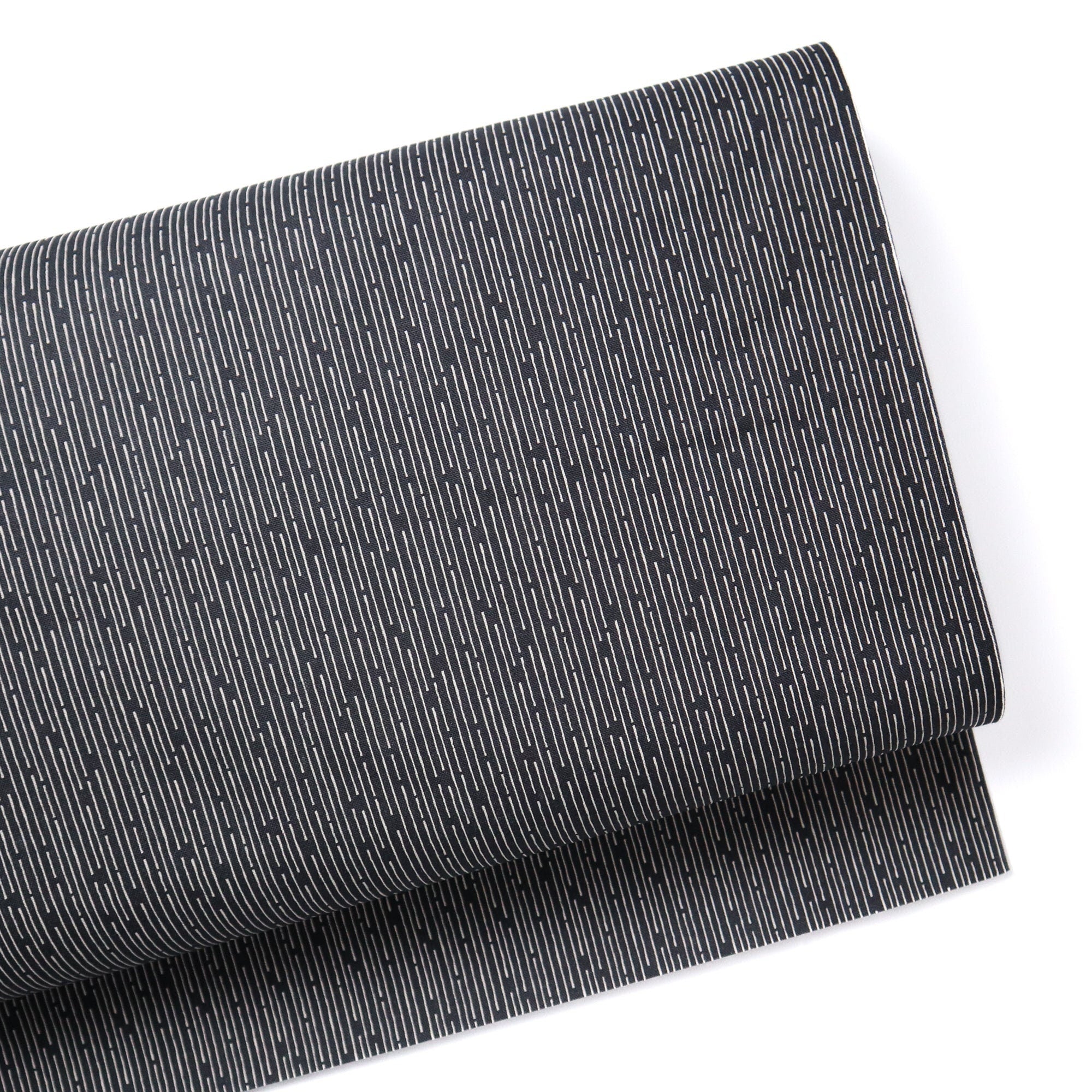 Line Up Black Organic Canvas from Line Up by Paintbrush Studio Fabric