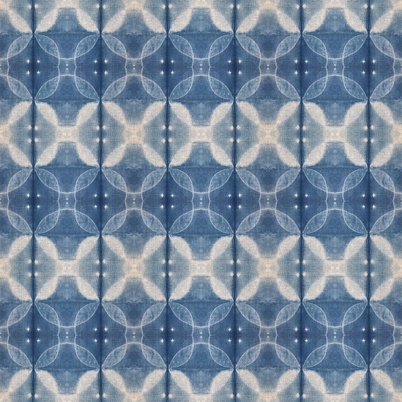 Shibori 3 Indigo Organic Canvas from Shibori Dye by Kim Eichler-Messmer for Paintbrush Studio Fabric