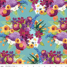 Main Aqua from Floralicious by Lila Tueller for Riley Blake Designs