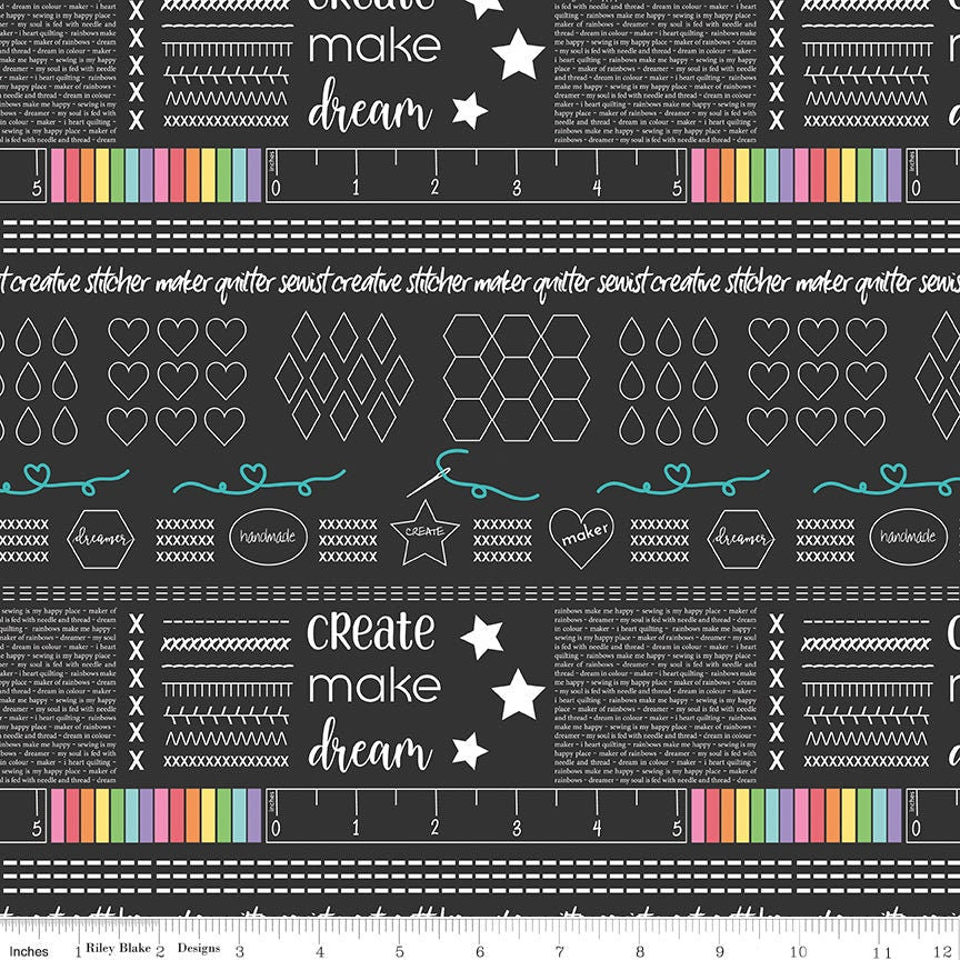Main Black from In the Make by Kristy Lea for Riley Blake Designs