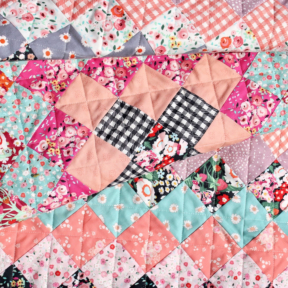 Floral Fuchsia from In the Afterglow by Minki Kim for Riley Blake Designs