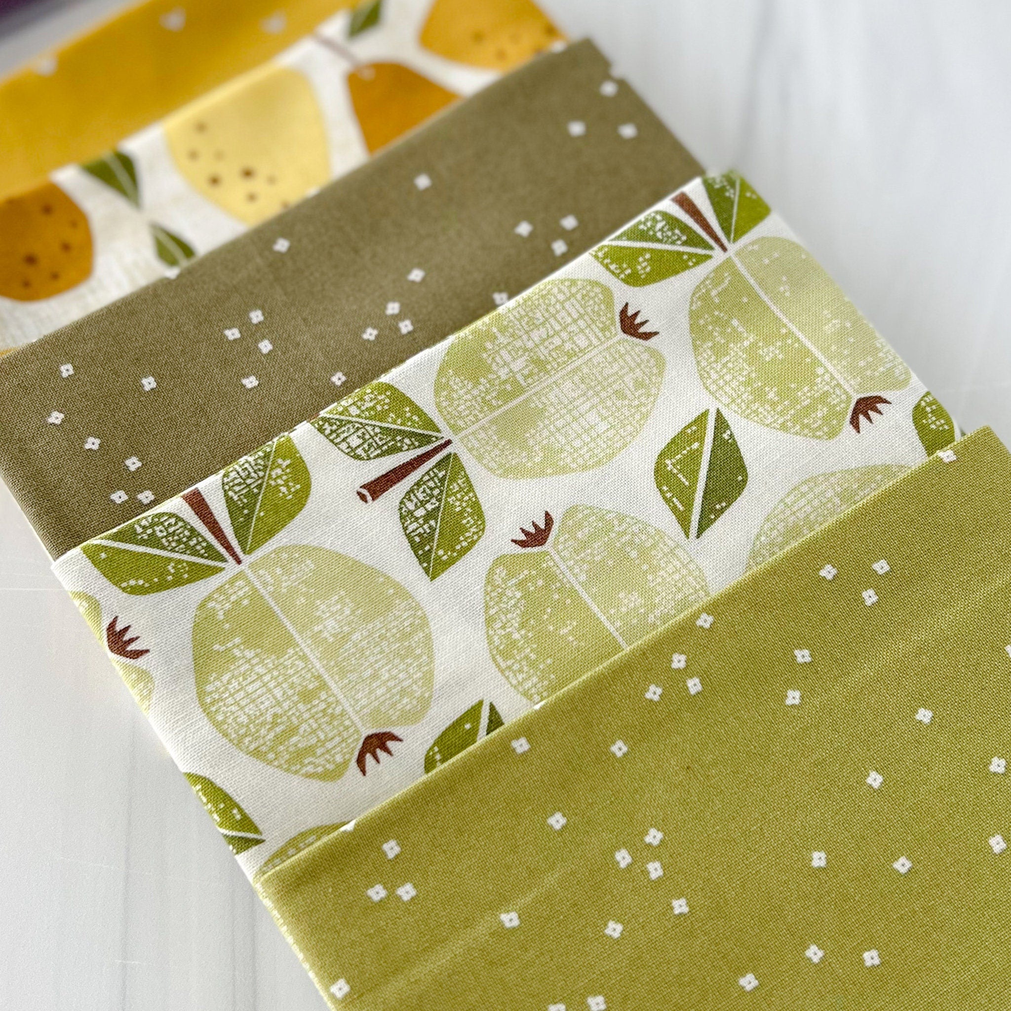 Quince Yellow from Under the Apple Tree by Loes van Oosten for Cotton + Steel/RJR Fabrics