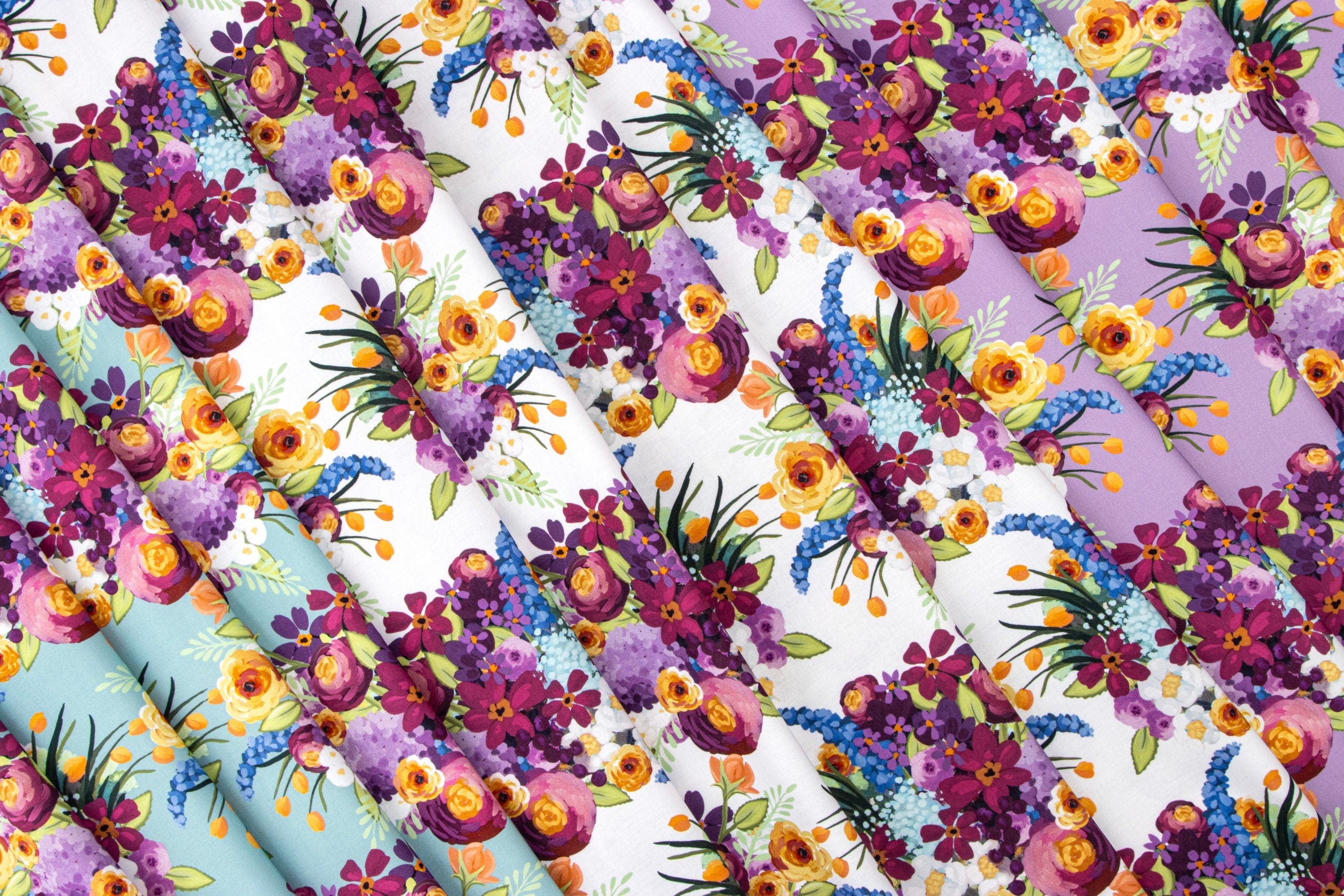 Main Aqua from Floralicious by Lila Tueller for Riley Blake Designs