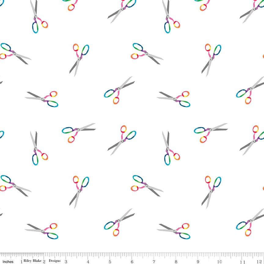 Snip White from In the Make by Kristy Lea for Riley Blake Designs
