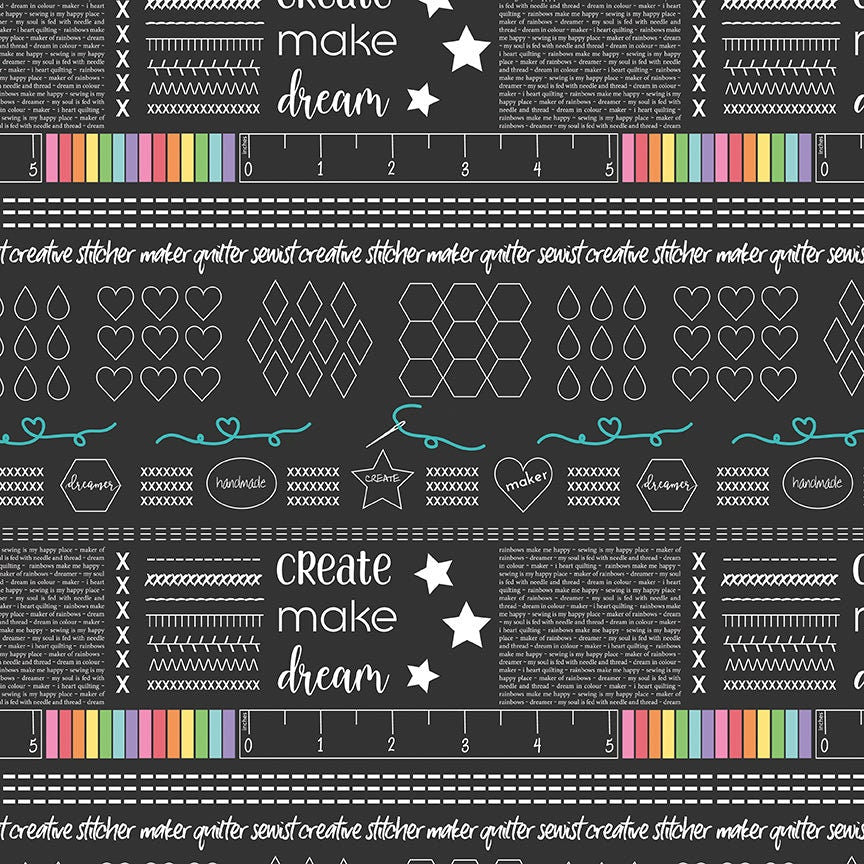 Main Black from In the Make by Kristy Lea for Riley Blake Designs