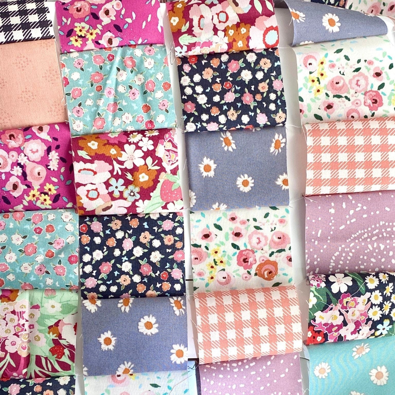 Floral Fuchsia from In the Afterglow by Minki Kim for Riley Blake Designs