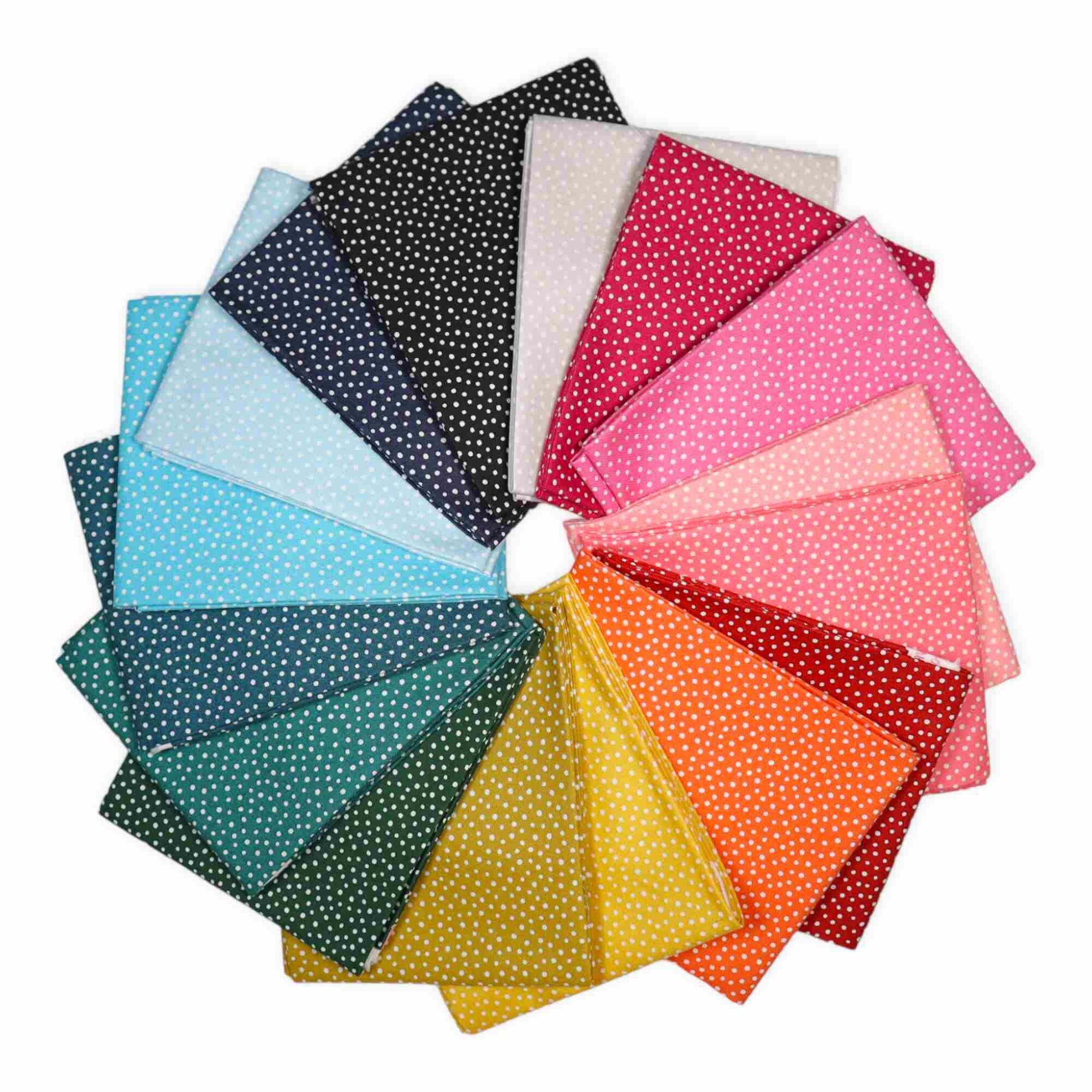 Hot Pink from Speckles by Felicity Fabrics - 1/2 Yard - Polka Dot Fabric - Dot Fabric - Speckles Basic - Hot Pink Dot Fabric