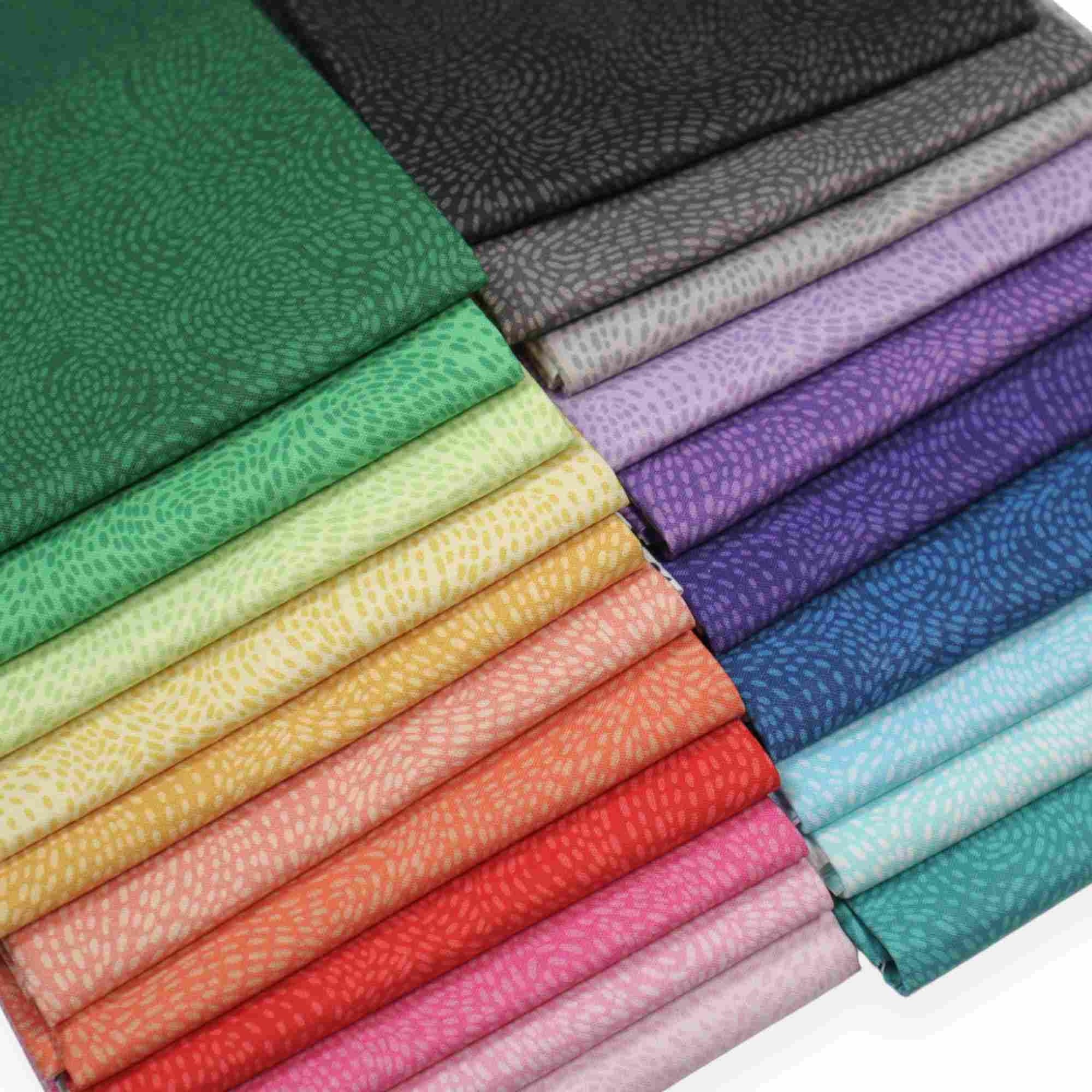 Waved in Violet by Erin Borja for Paintbrush Studios - 1/2 Yard - Fabric with Stitches - Purple Fabric - Bright Purple Quilting Cotton