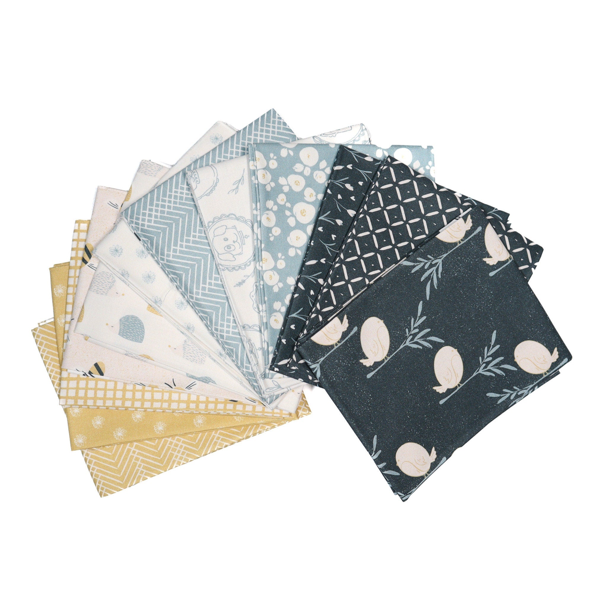 Songbird Navy from Sweet Little Friends by Gabriela Dachin for Paintbrush Studios