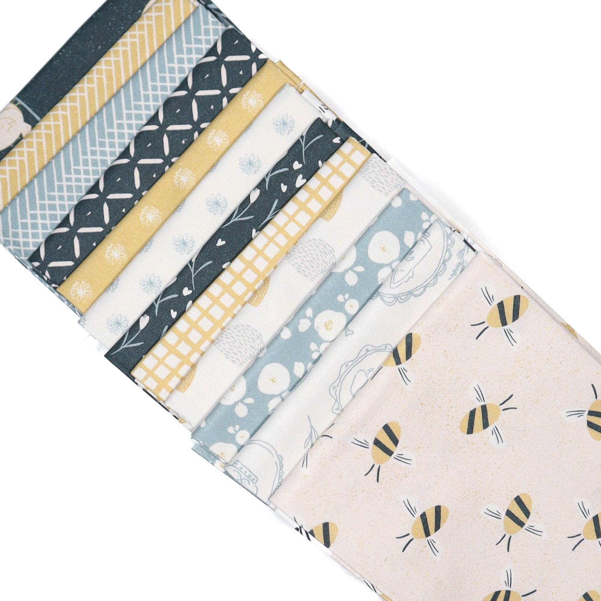 Bees Cream from Sweet Little Friends by Gabriela Dachin for Paintbrush Studios - 1/2 Yard, Baby Quilt Fabric, Forest Fabric, Animals