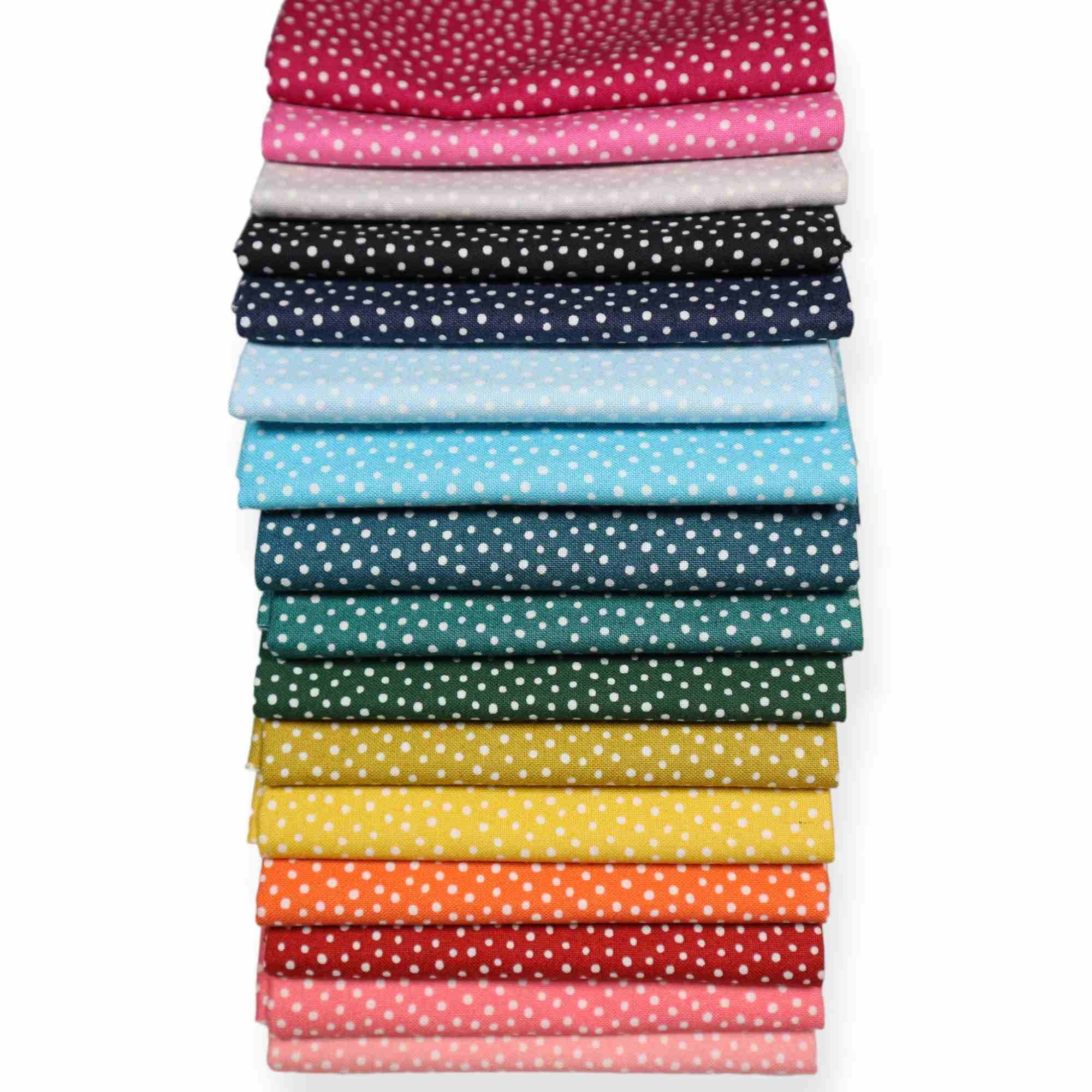 Hot Pink from Speckles by Felicity Fabrics - 1/2 Yard - Polka Dot Fabric - Dot Fabric - Speckles Basic - Hot Pink Dot Fabric