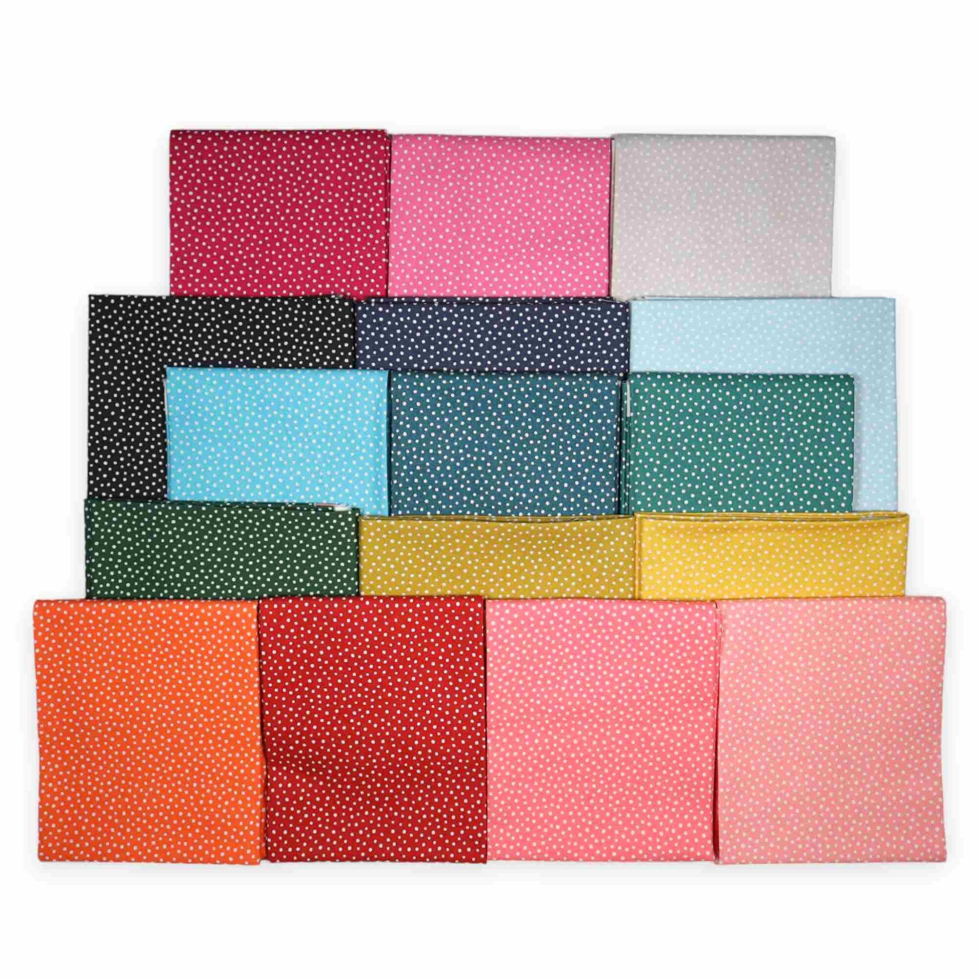 Hot Pink from Speckles by Felicity Fabrics - 1/2 Yard - Polka Dot Fabric - Dot Fabric - Speckles Basic - Hot Pink Dot Fabric