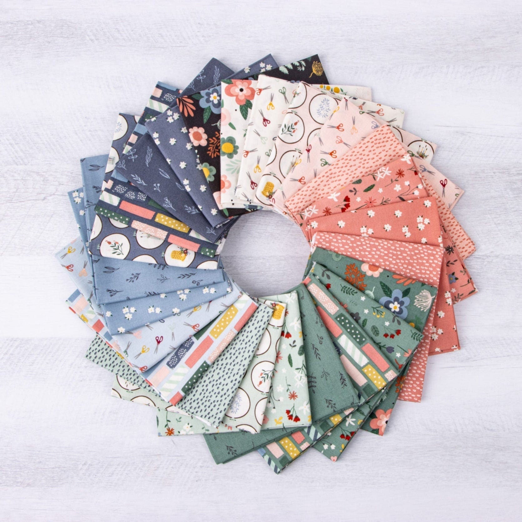 Scissors Peaches 'n Cream from Let's Create by Echo Park Paper Co. for Riley Blake Designs